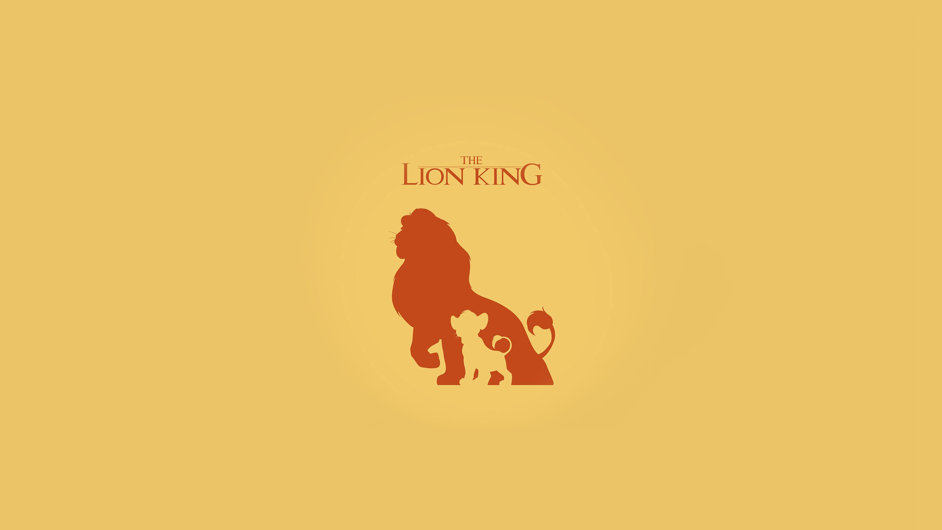 The Lion King, Minimal art, Desktop wallpaper, Laptop, 3840x2160 4K Desktop
