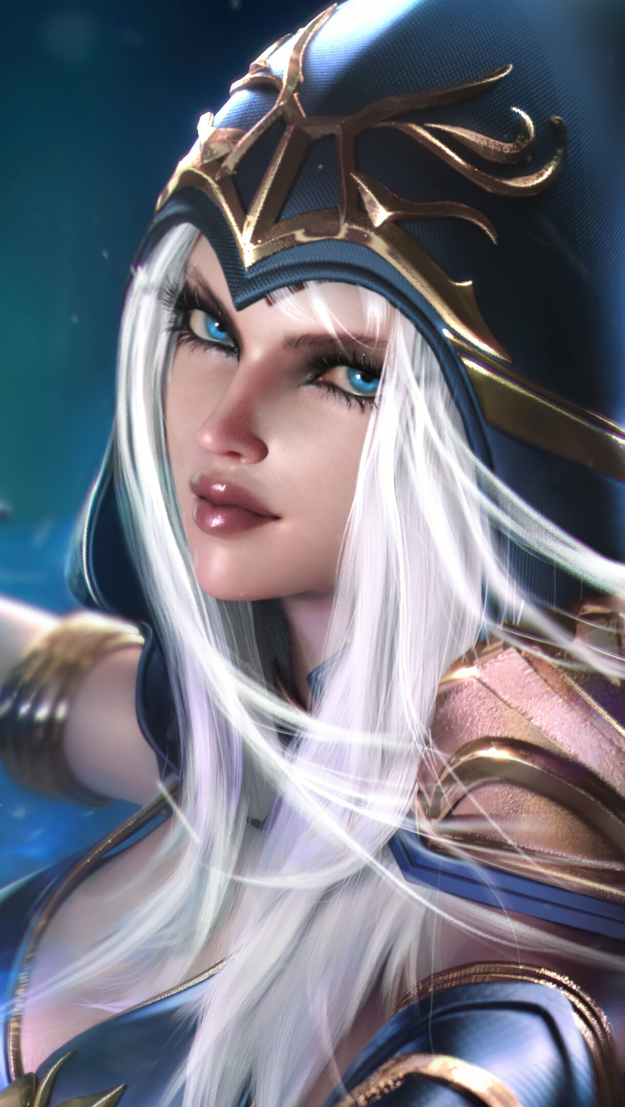 Ashe, League of Legends Wallpaper, 1220x2160 HD Phone