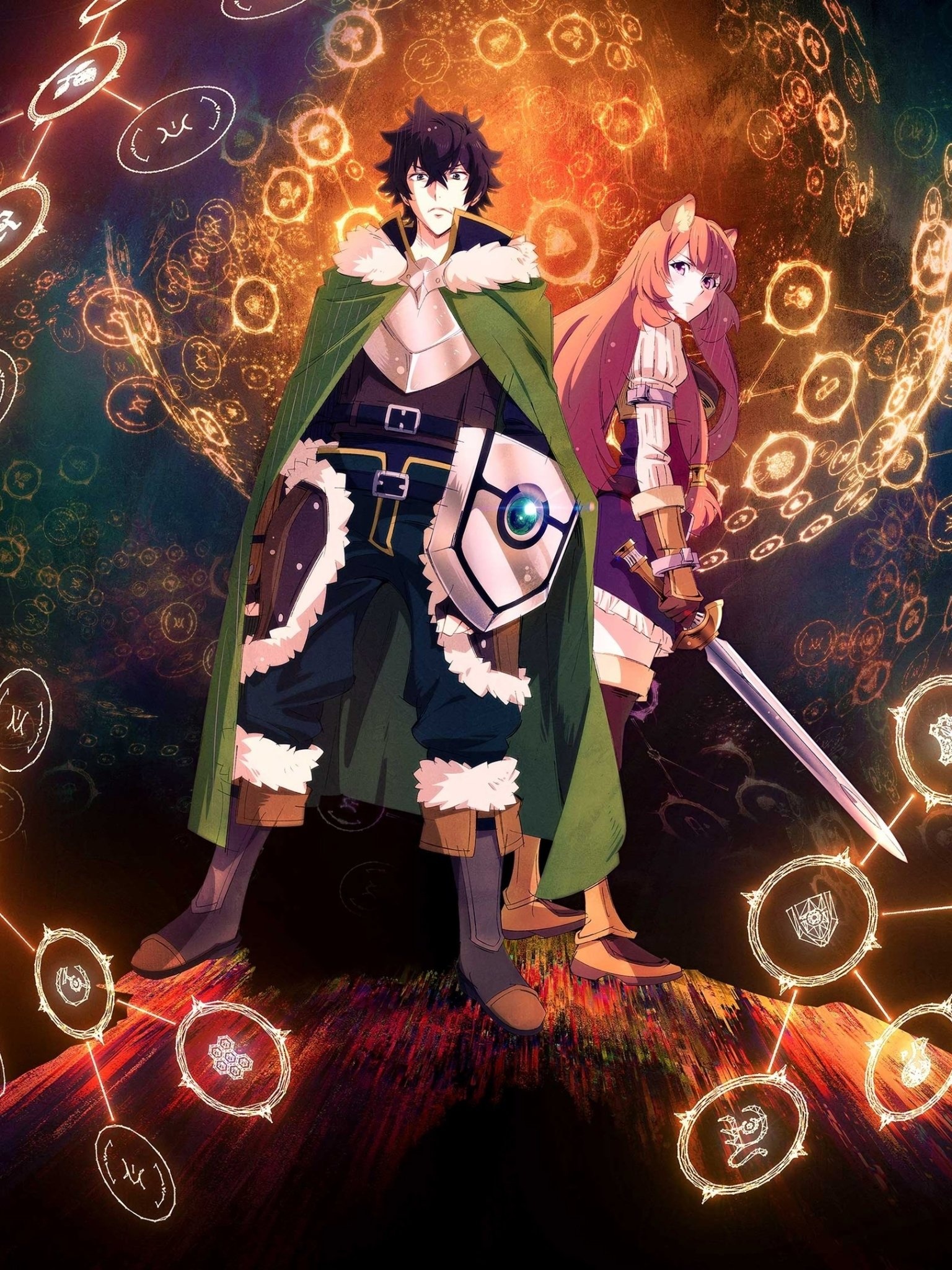 Rising of the Shield Hero, Anime adventure, Legendary weapons, Fantasy world, 1540x2050 HD Phone