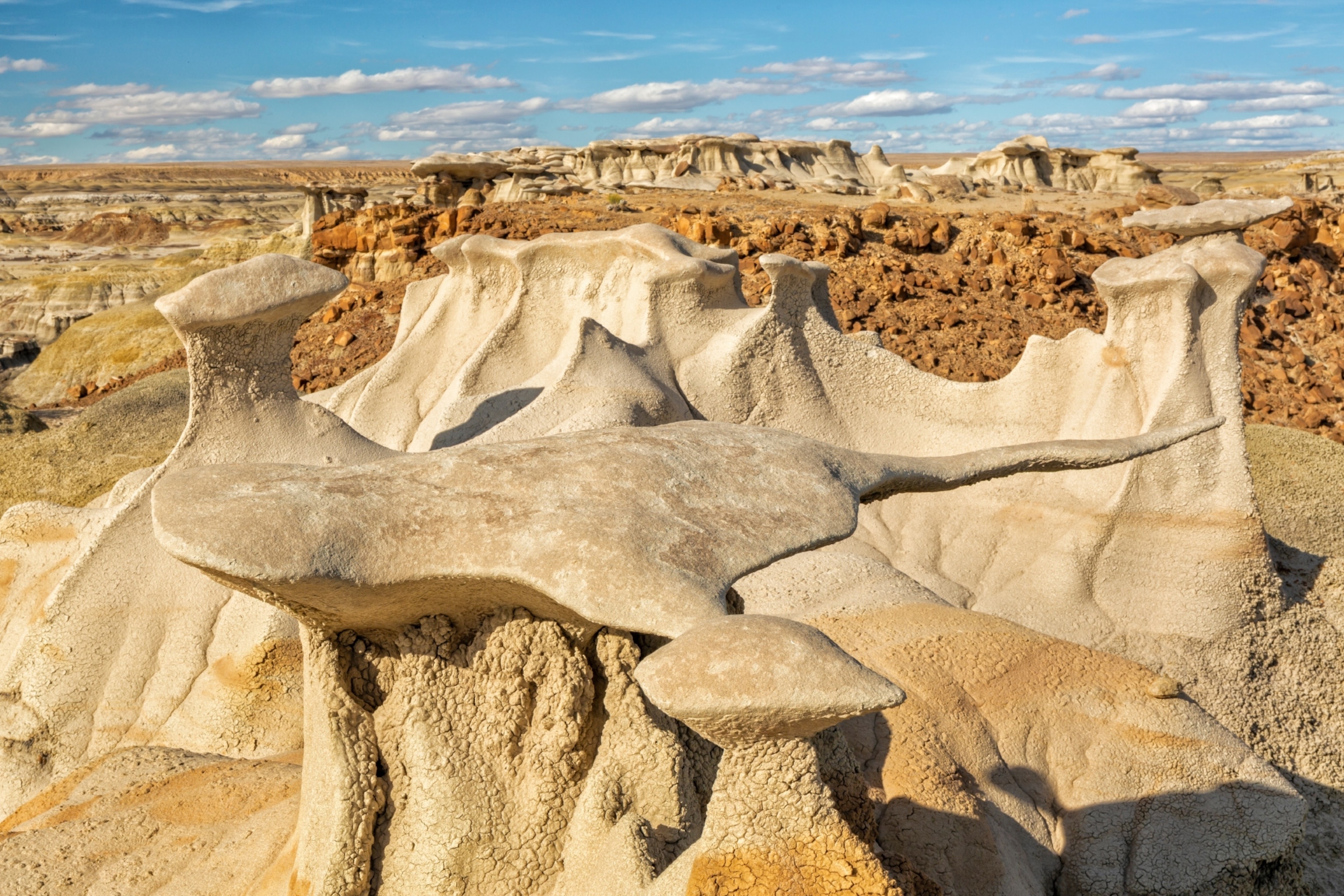 Bisti Badlands, Travel, Prehistoric landscape, Geological wonders, 3080x2050 HD Desktop