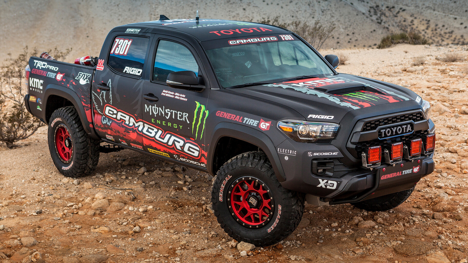 TRD Pro Race Truck, Toyota Tacoma Wallpaper, 1920x1080 Full HD Desktop