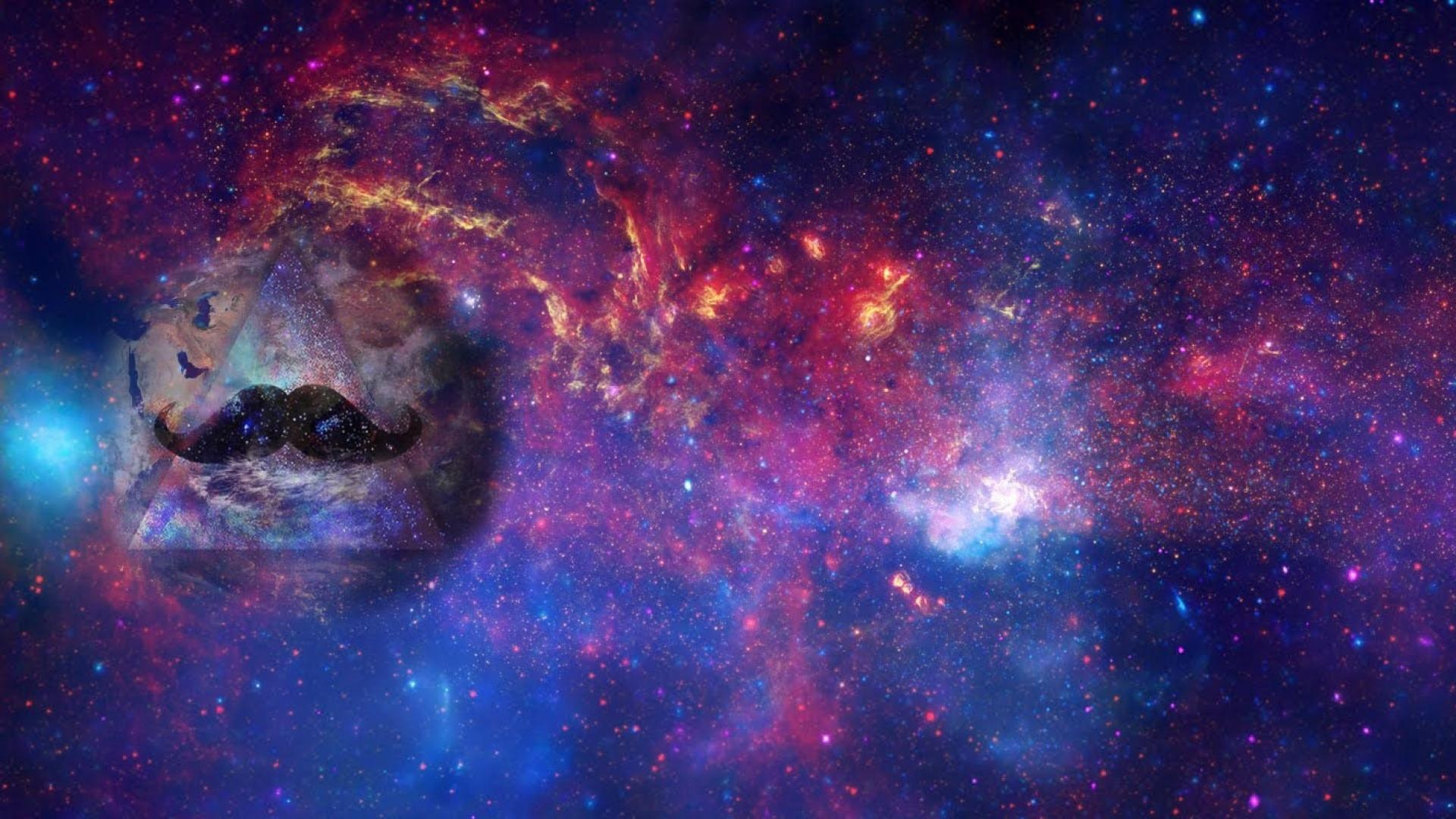 Galaxy, Mustaches Wallpaper, 1920x1080 Full HD Desktop