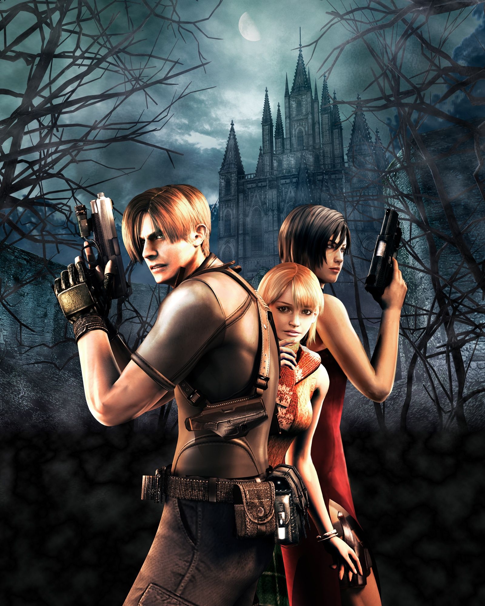 Leon S. Kennedy, Ada Wong, Ashley Graham, Salazar Castle, HD Phone wallpaper