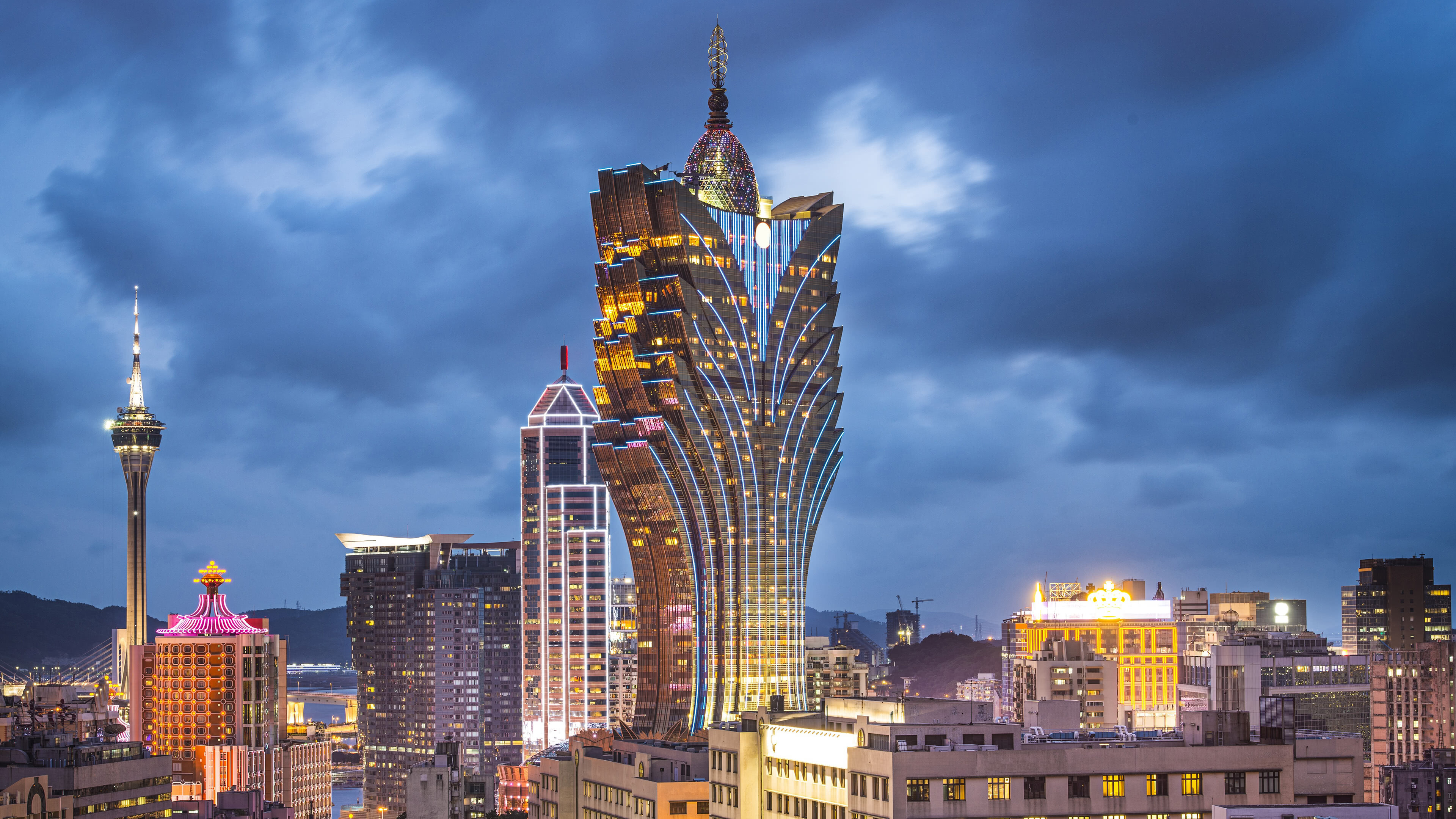 Grand Lisboa, China Wallpaper, 3840x2160 4K Desktop