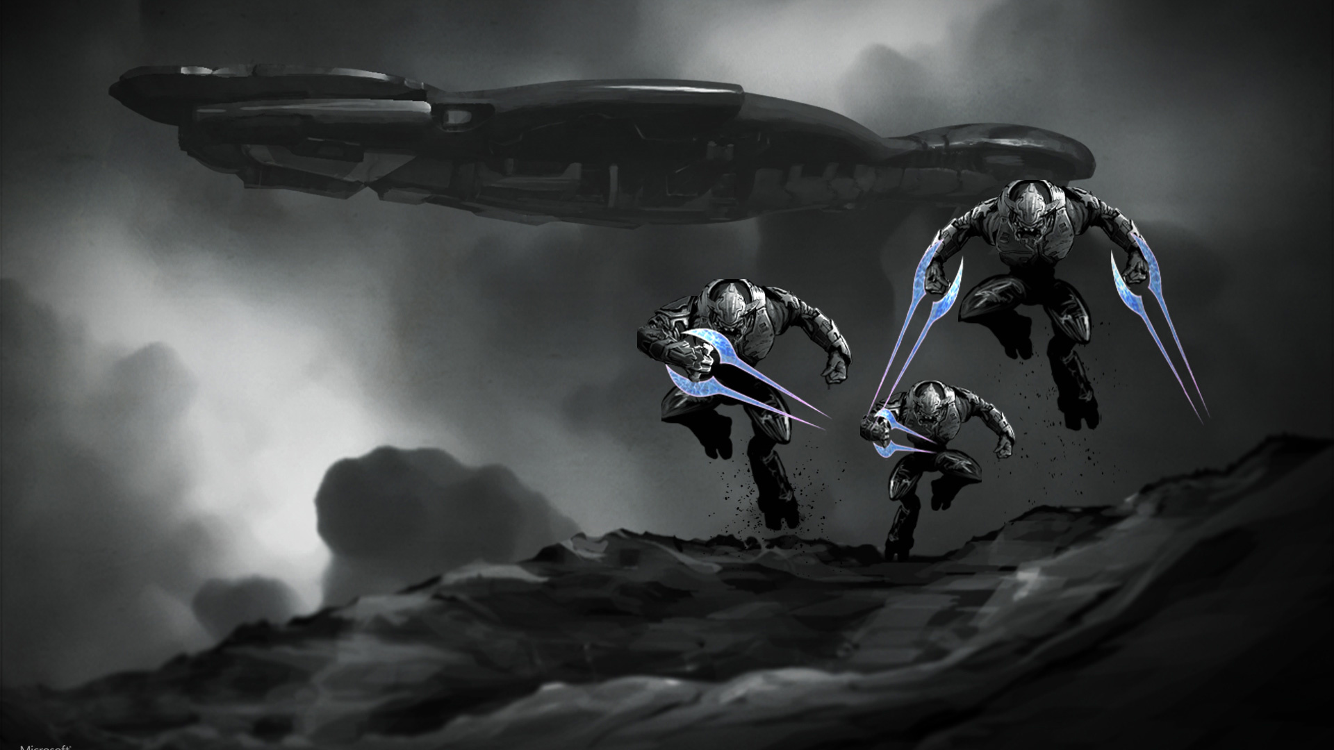 Halo elite wallpapers, Creative artwork, Alien warriors, Ruthless adversaries, 1920x1080 Full HD Desktop