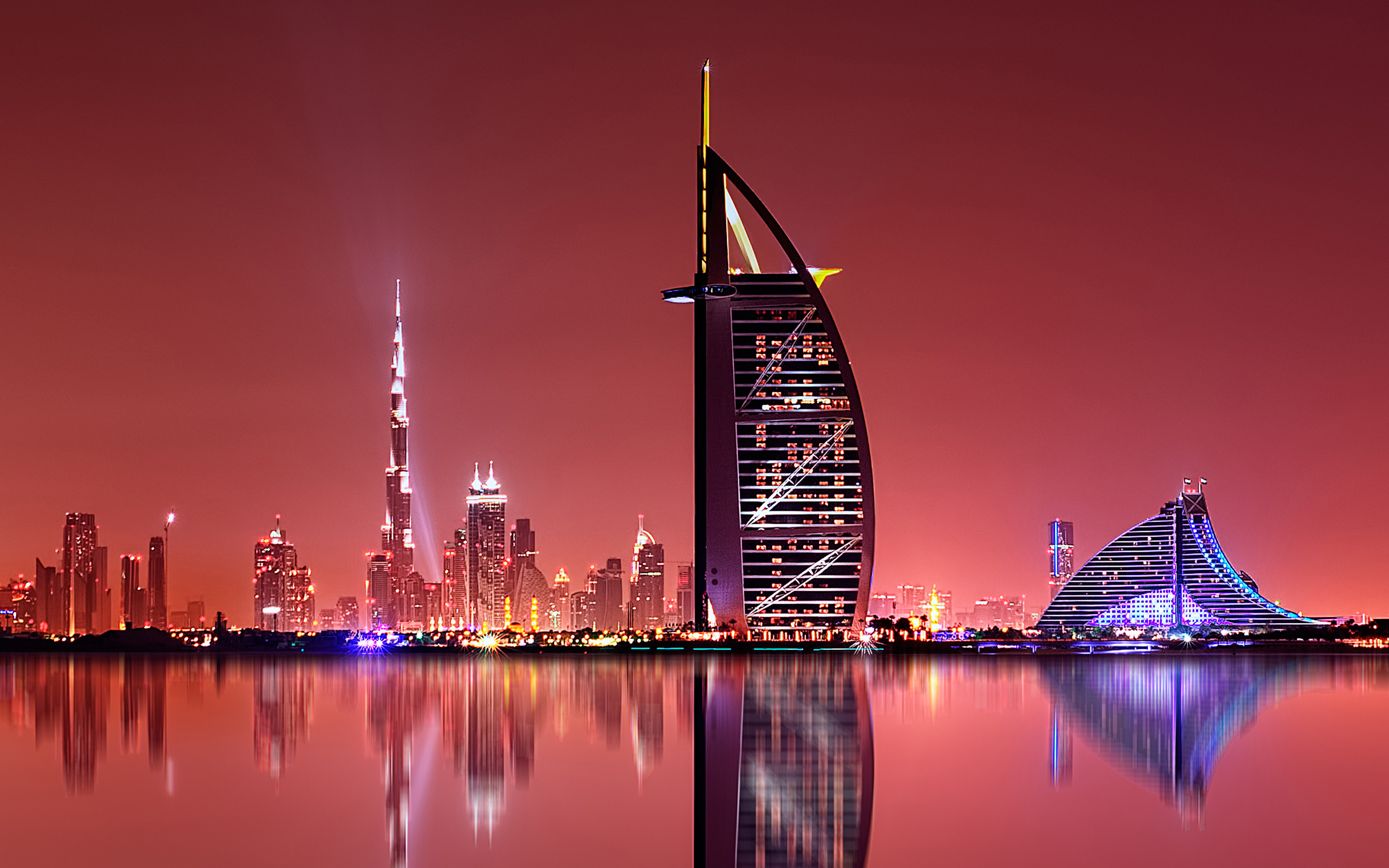 Cityscape, The Burj al Arab Hotel (Dubai) Wallpaper, 2880x1800 HD Desktop