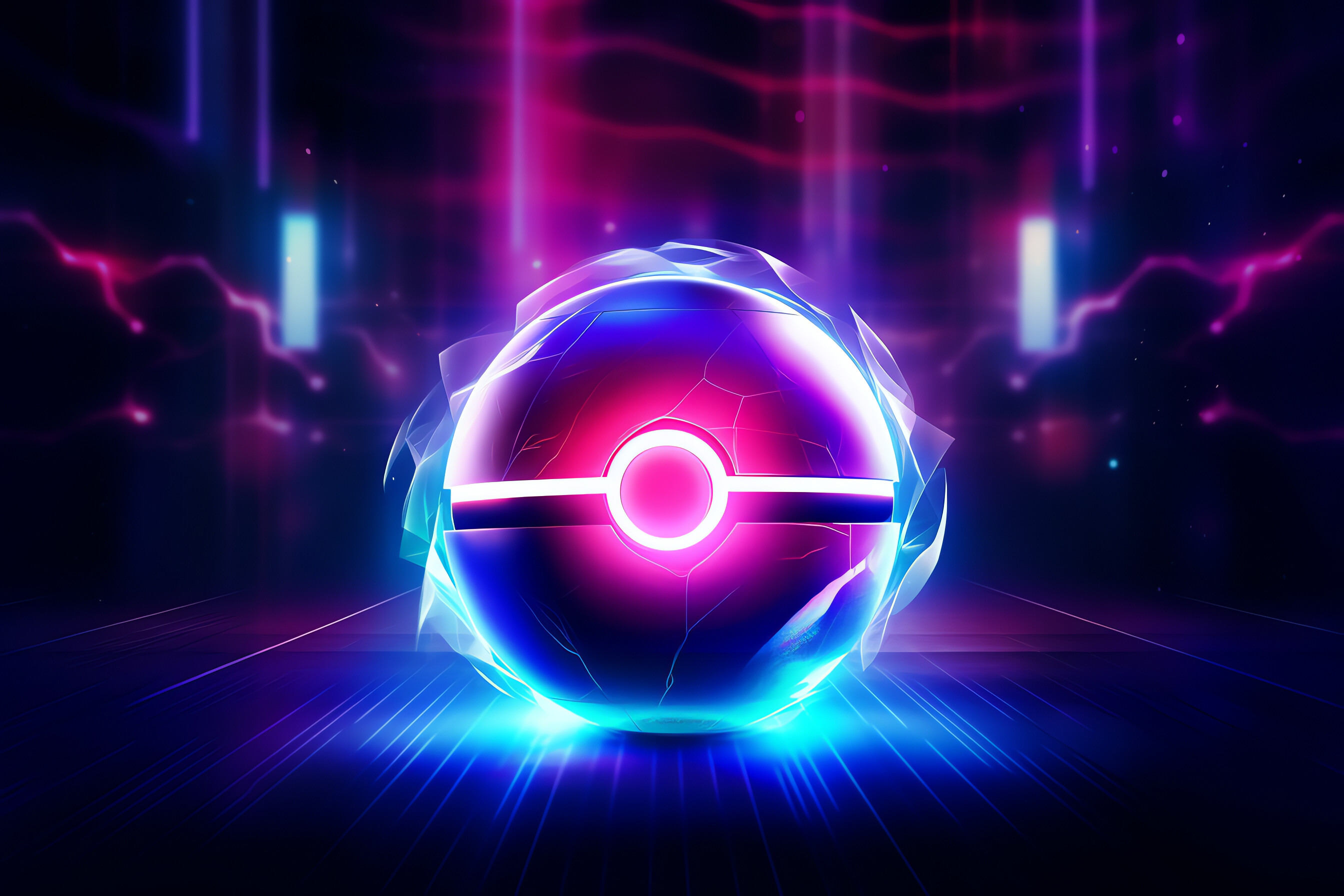 Pokeball, Poké Ball, AI 2690x1800