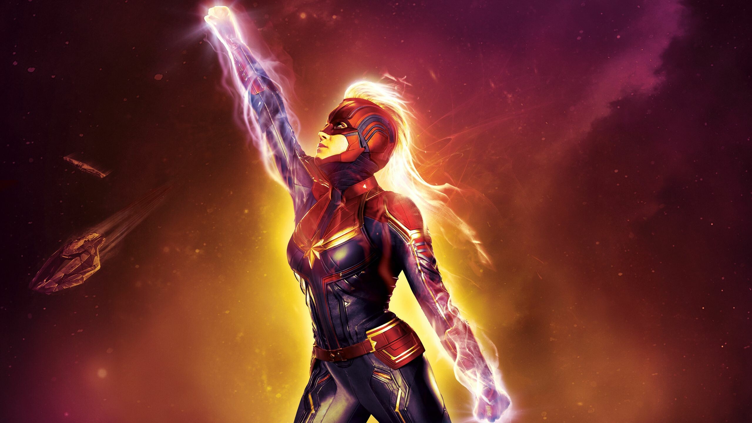 Captain Marvel laptop wallpapers, High-quality backgrounds, Marvel Girls, Laptop screens, 2560x1440 HD Desktop