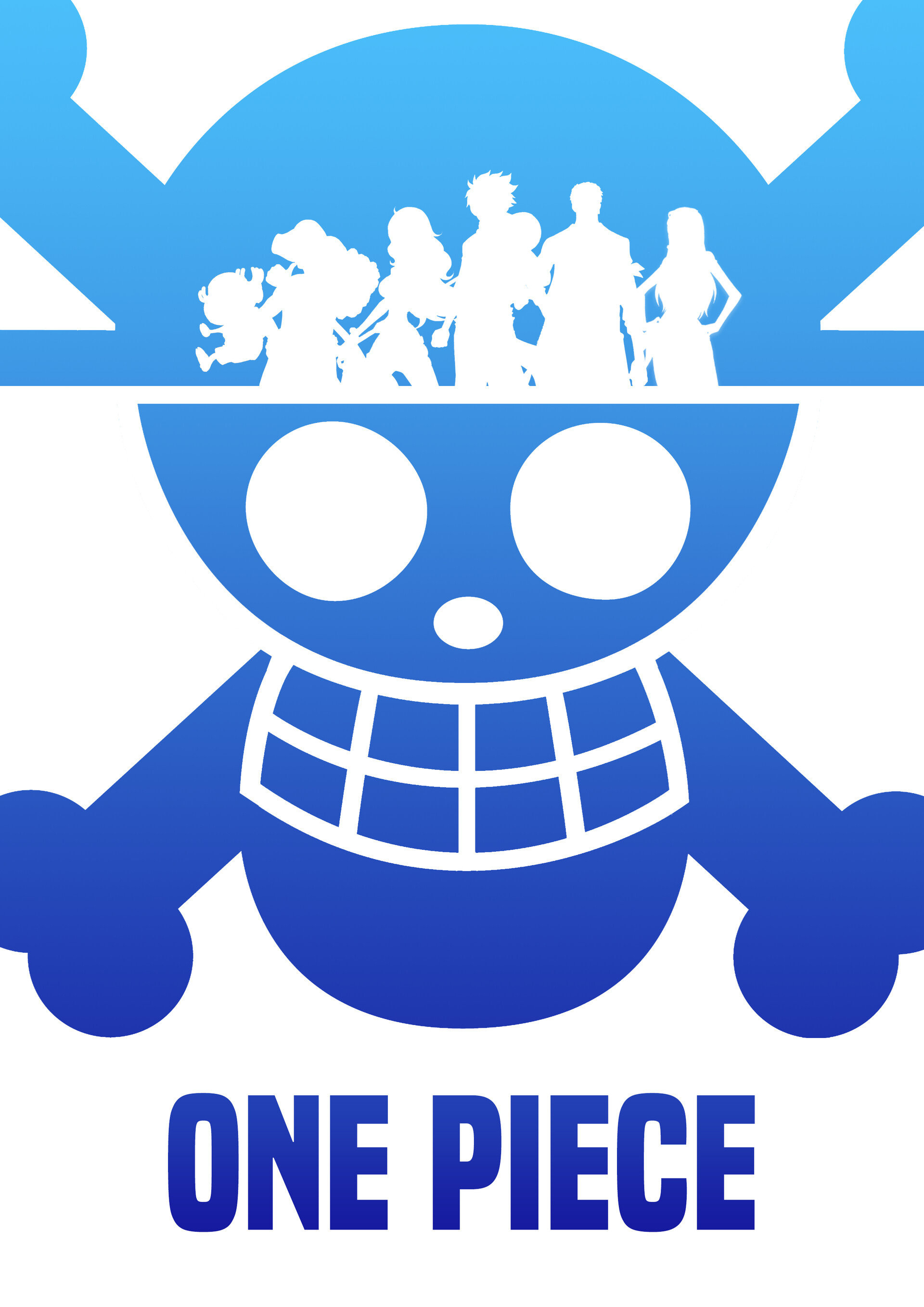 Straw Hat Pirates Jolly Roger, Straw Hat Pirates silhouettes, ONE PIECE text, HD Phone wallpaper