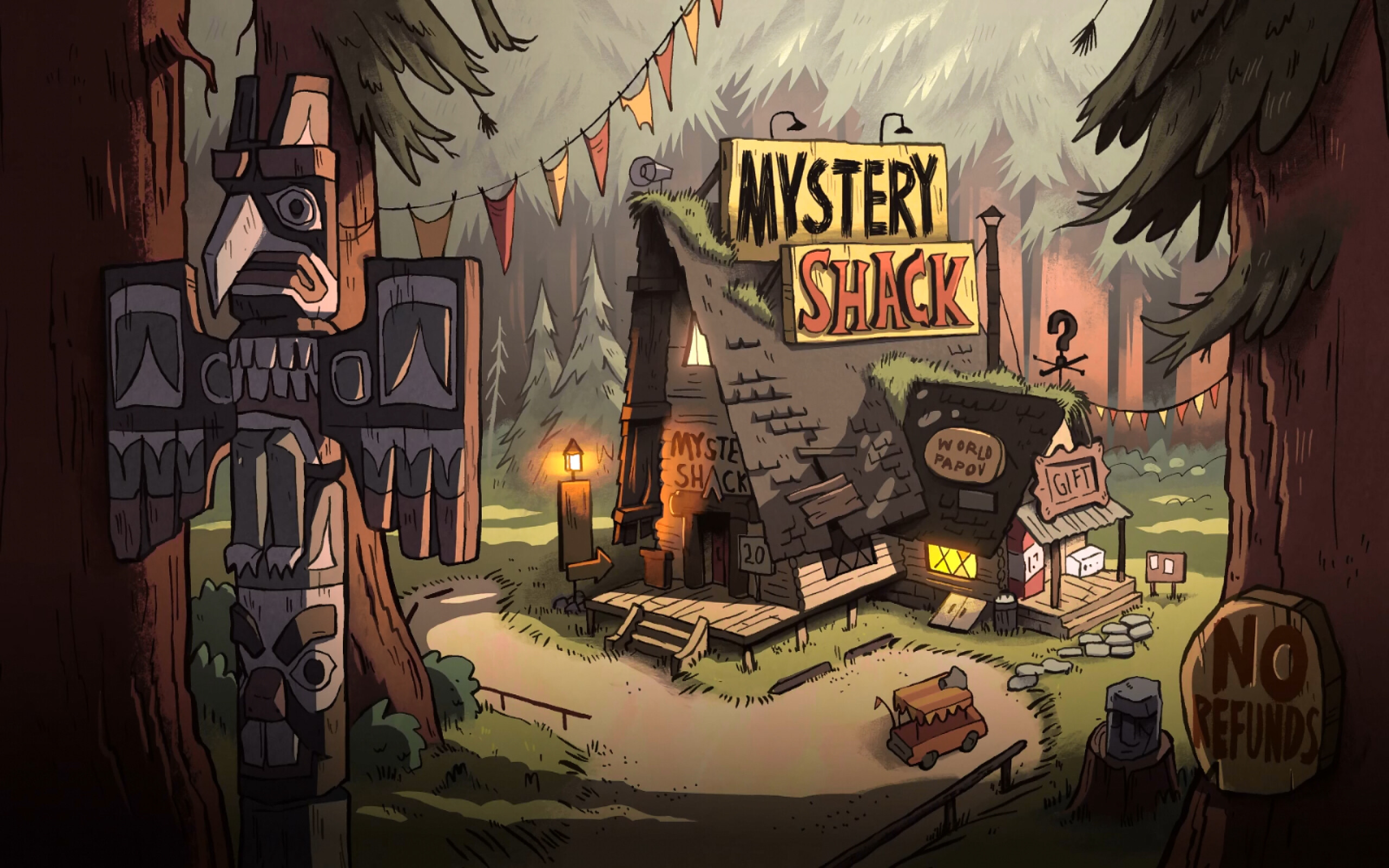 Mystery Shack, Gravity Falls Wallpaper, 2560x1600 HD Desktop