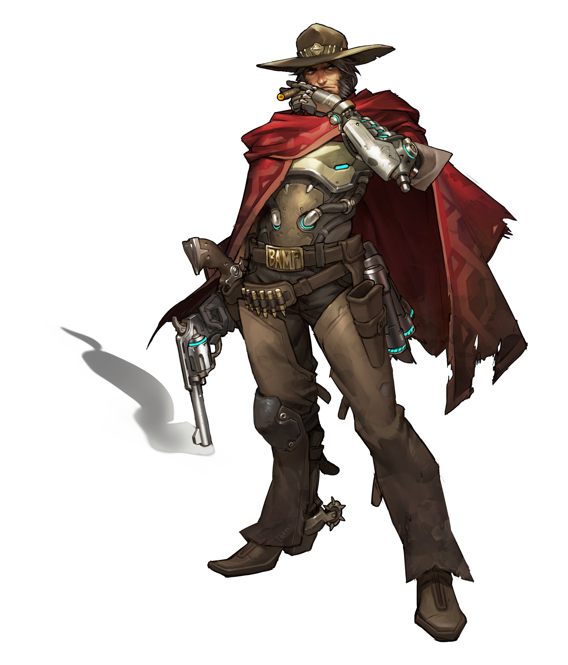 ArtStation, Overwatch McCree, Concept design, Imaginative artwork, 1920x2250 HD Phone