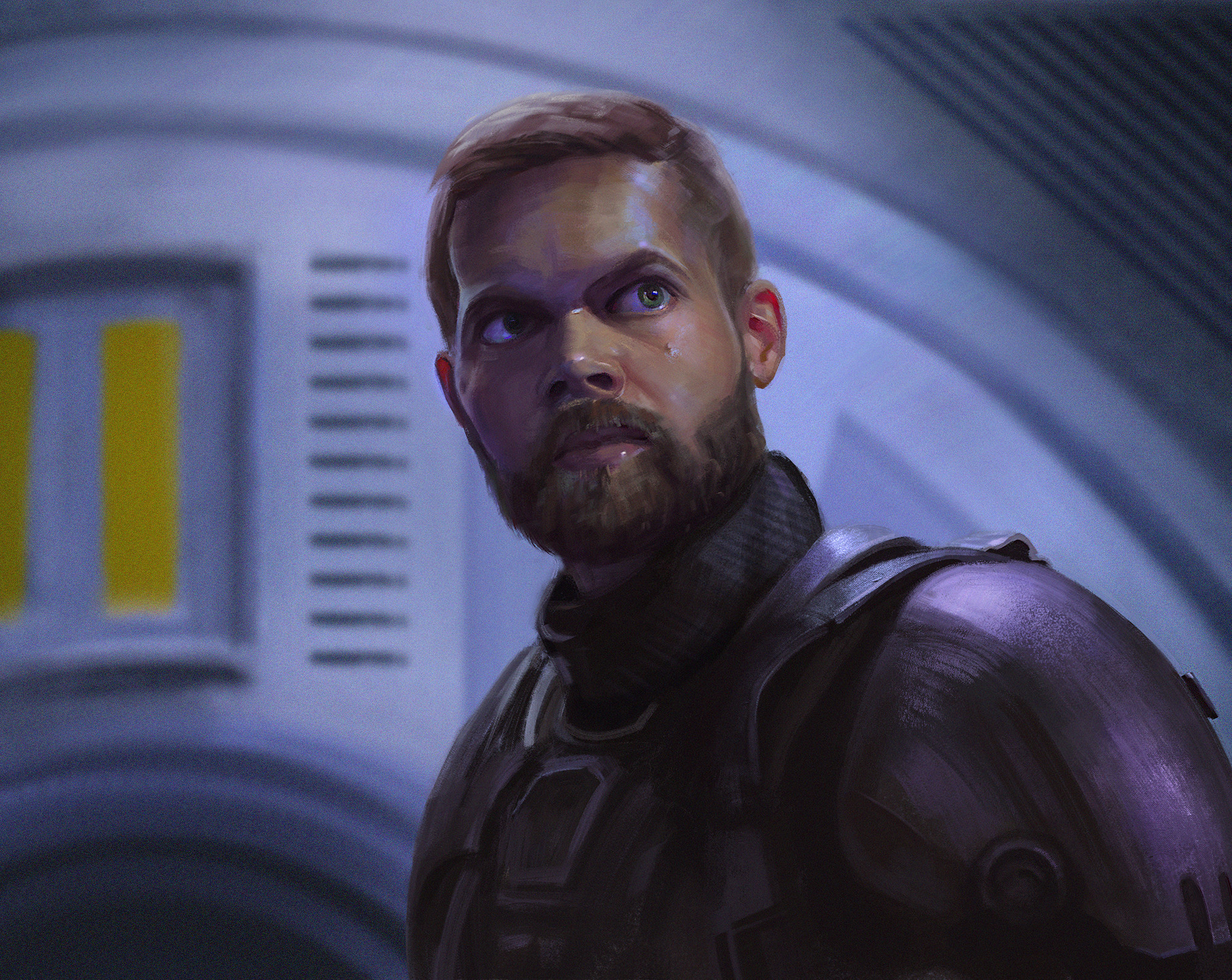 Wes Chatham, Amos Burton art, The Expanse character, 2000x1600 HD Desktop