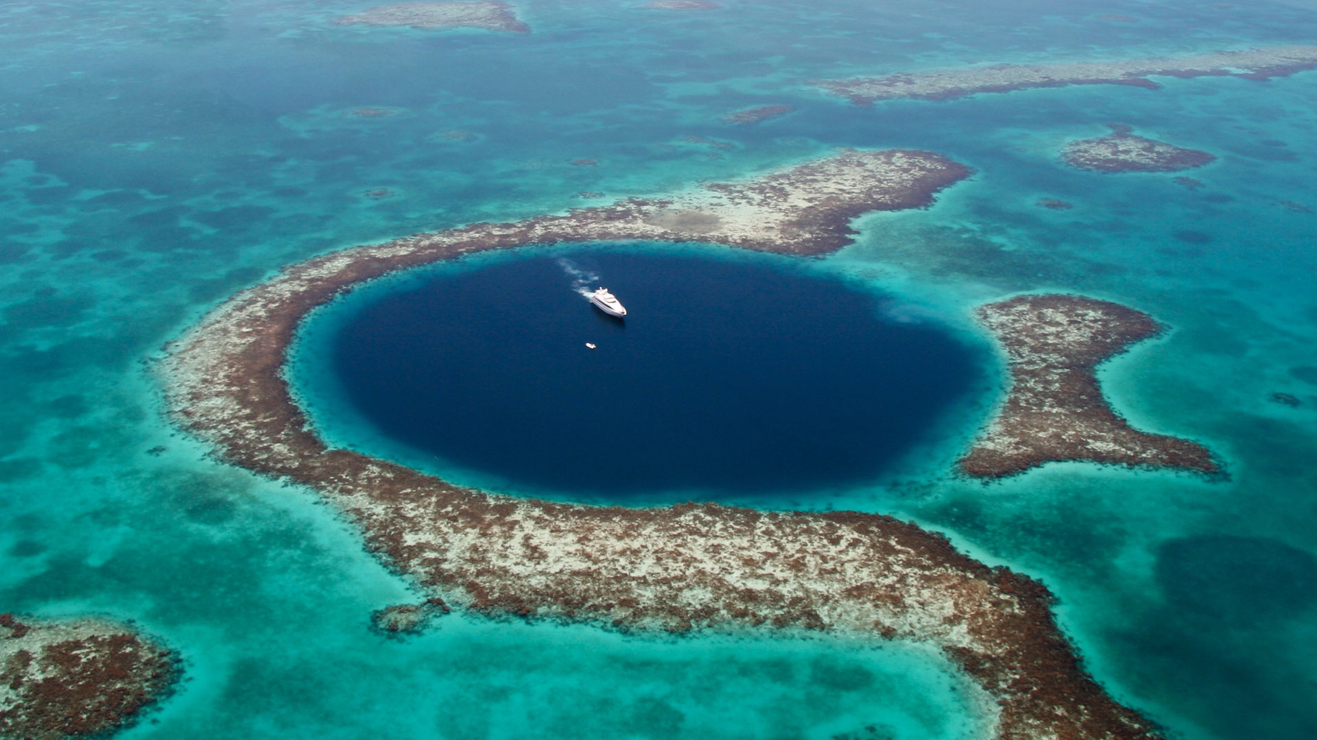 Great Blue Hole wallpapers, Stunning backgrounds, Natural wonders, Belize, 1920x1080 Full HD Desktop