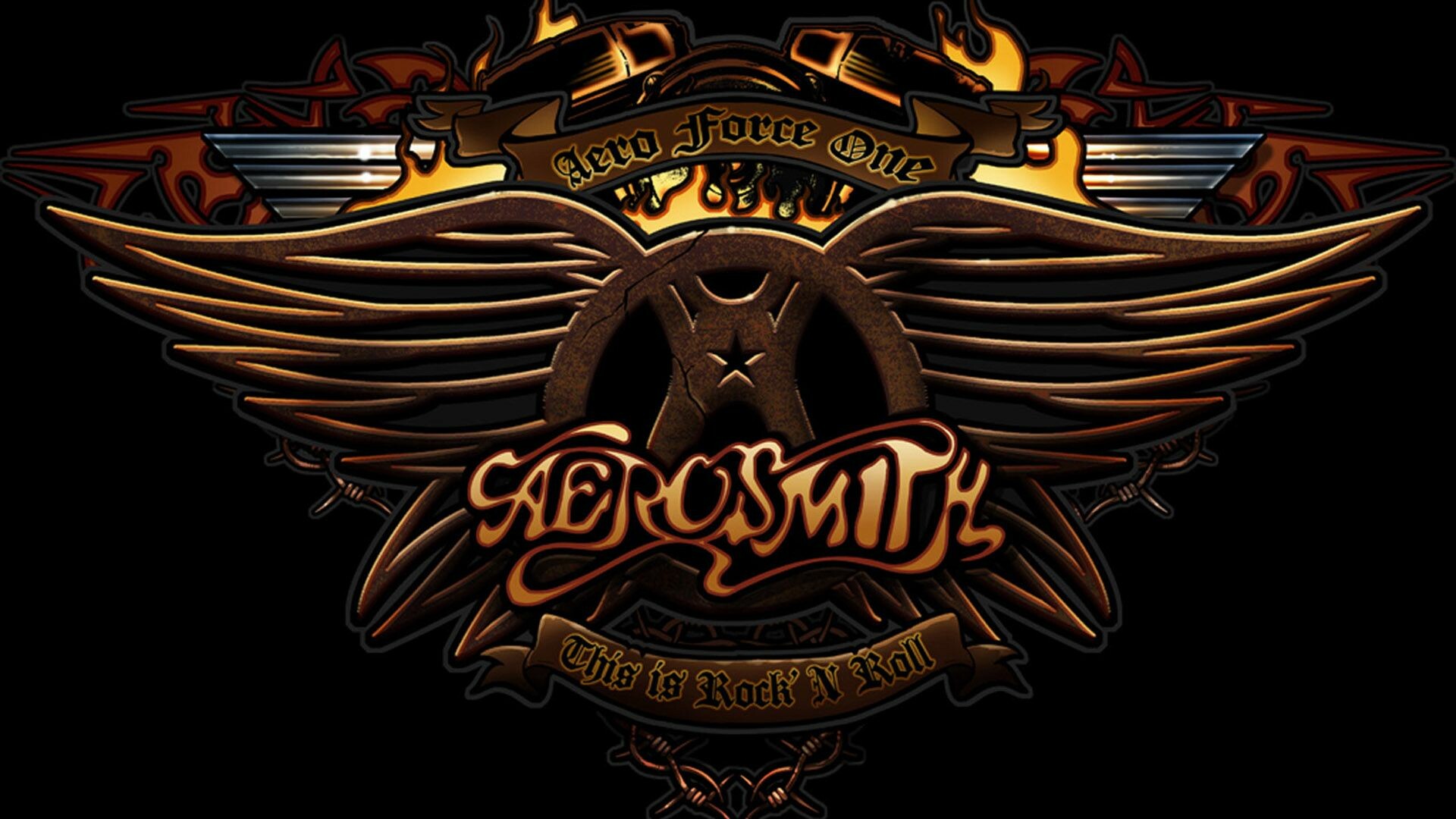 Aerosmith, rock music, band logo, iconic performances, 1920x1080 Full HD Desktop