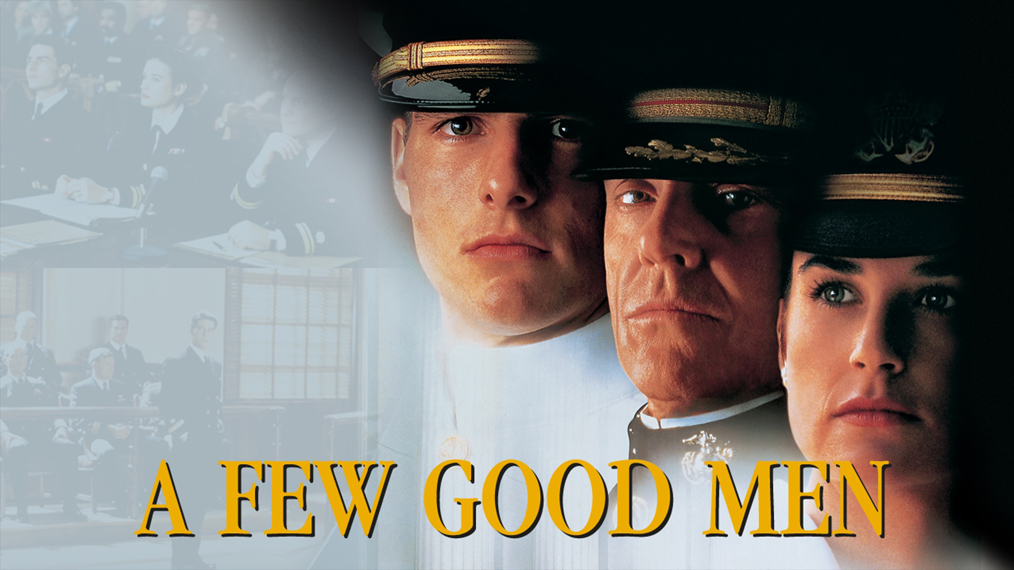 A Few Good Men, Gripping legal drama, Intense courtroom scenes, Tom Cruise's brilliance, 2000x1130 HD Desktop