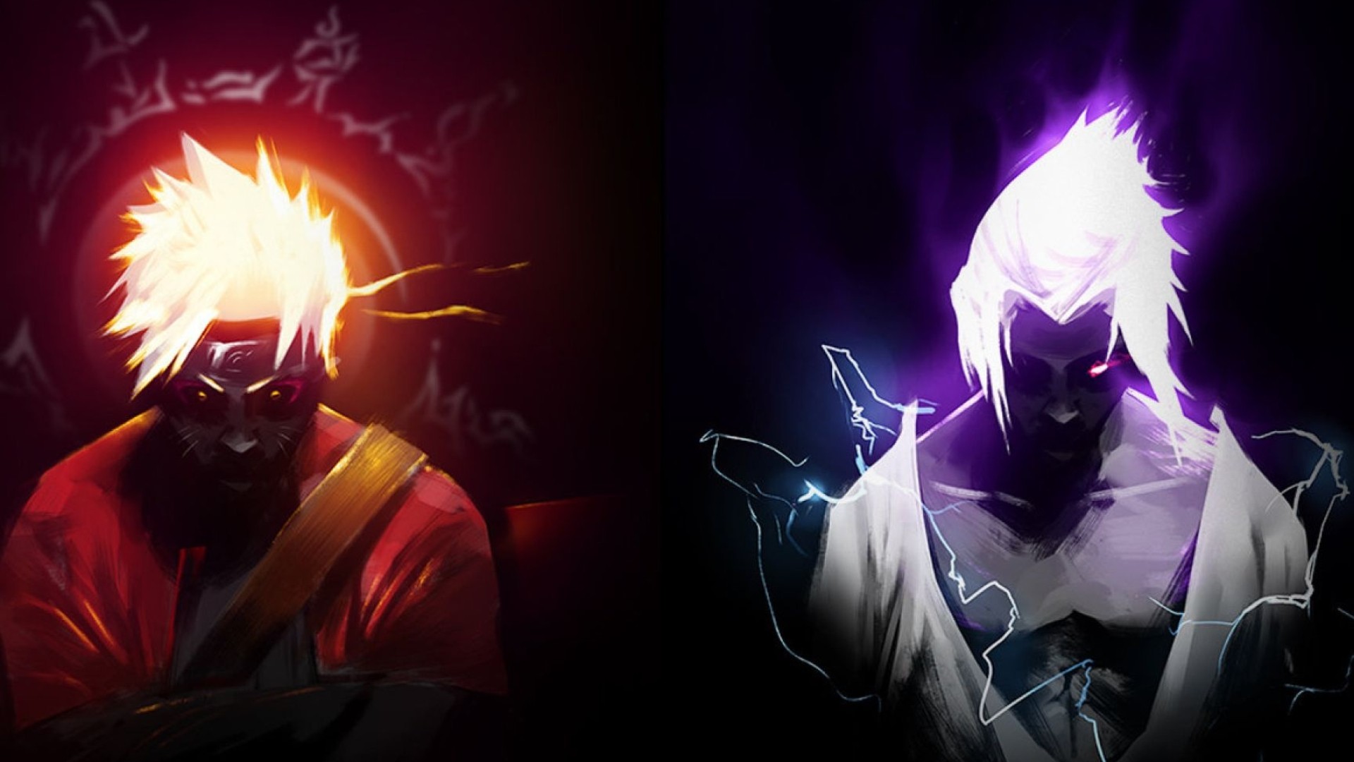 Naruto Uzumaki, Sasuke Uchiha, Naruto Shippuden, Full HD Desktop wallpaper