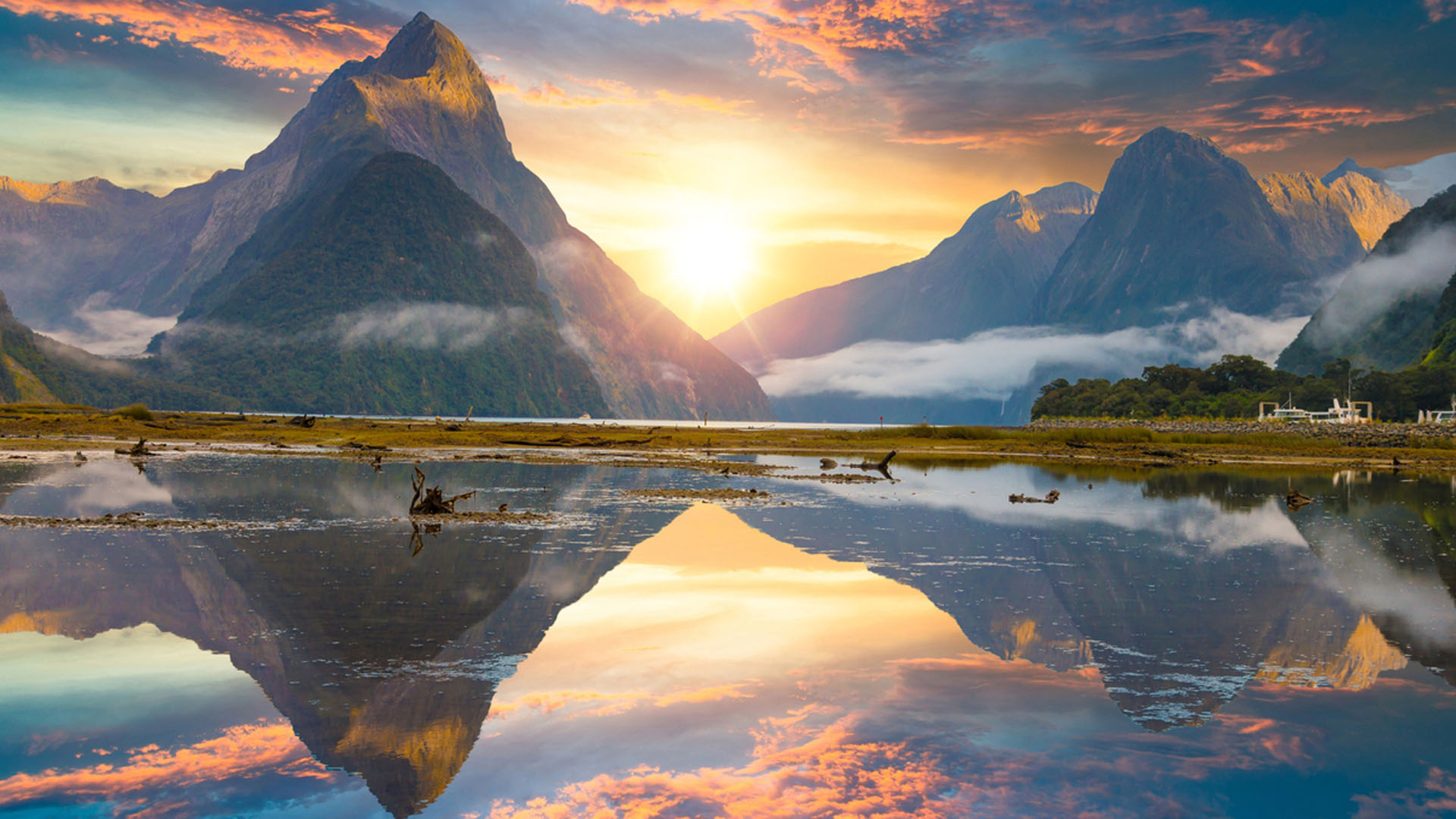 Fiordland National Park, Milford Sound, Natural marvel, Humboldt Society, 1920x1080 Full HD Desktop