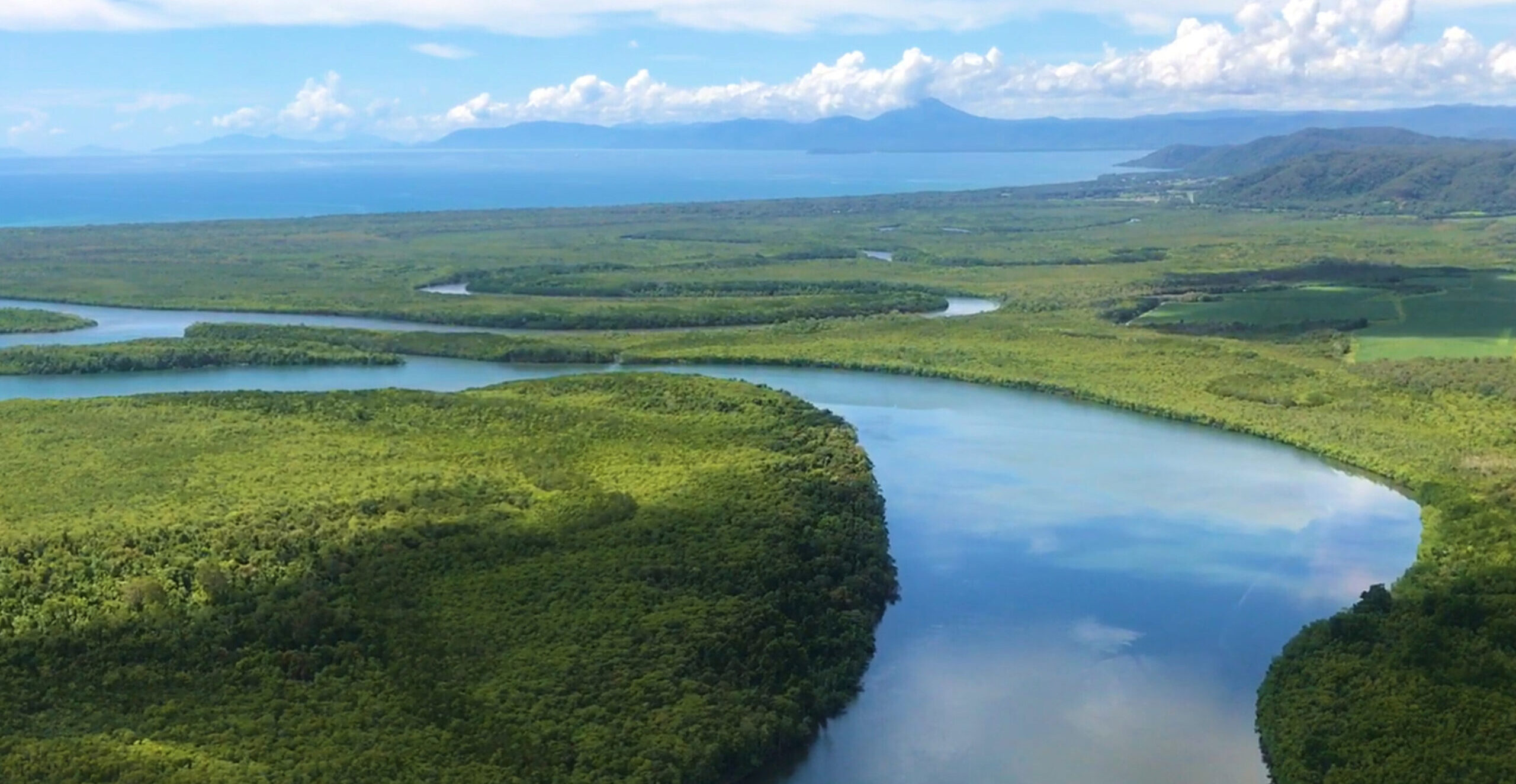 The Daintree River, World Heritage highlights, Queensland, Nautilus Aviation, 2560x1330 HD Desktop