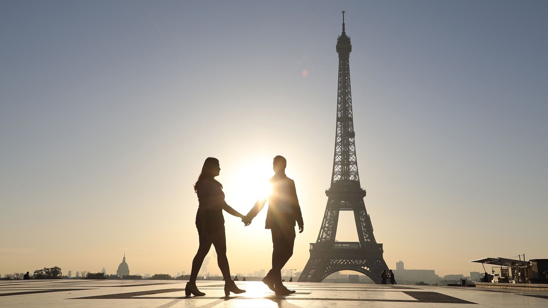 Eiffel Tower, Travel Couple Wallpaper, 1920x1080 Full HD Desktop