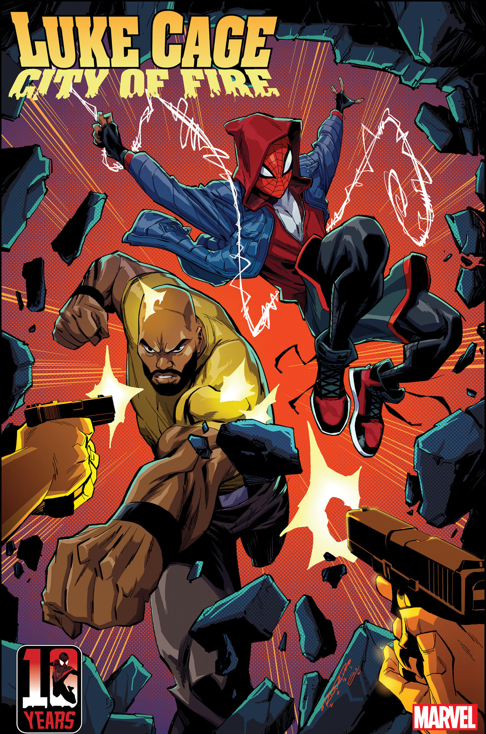 Luke Cage Comics, City of Fire, Randolph Miles Morales variant, 1700x2560 HD Phone