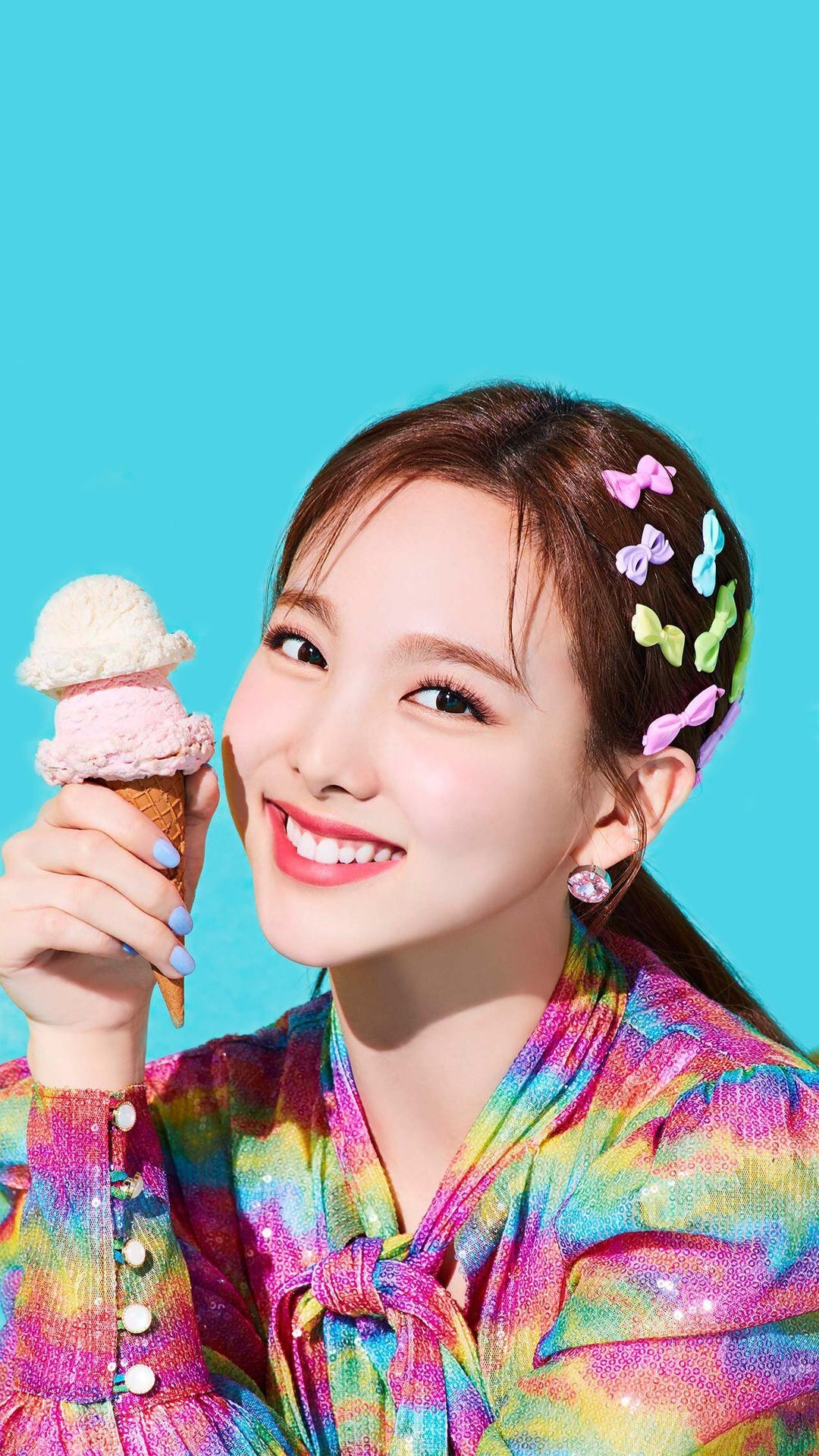 Nayeon's music journey, Twice member, Nayeon's talent, K-pop sensation, 1080x1920 Full HD Phone