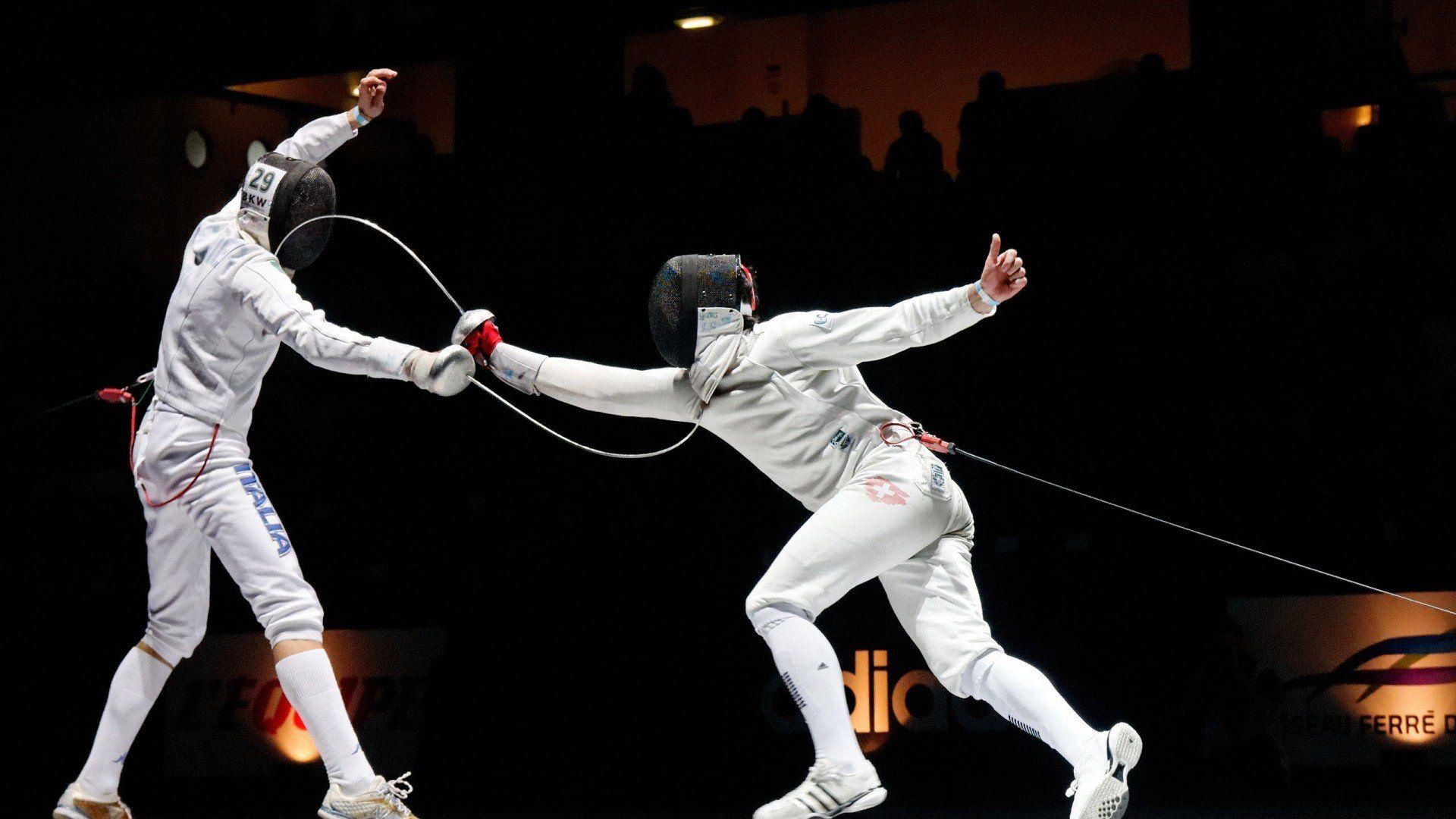 Paolo Pizzo vs Fabian Kauter, Fencing Wallpaper, 1920x1080 Full HD Desktop