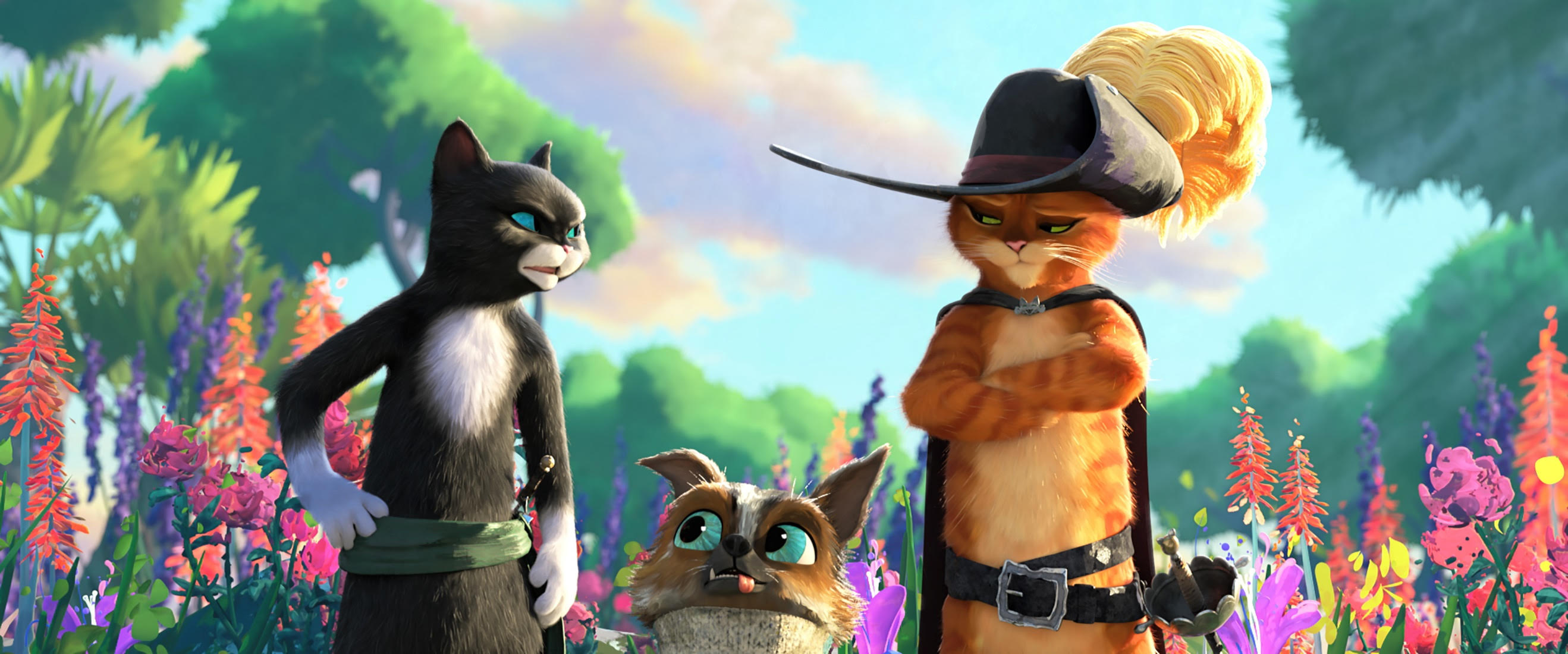 Puss in Boots 2, Finally revealed, 10 years, 2640x1100 Dual Screen Desktop