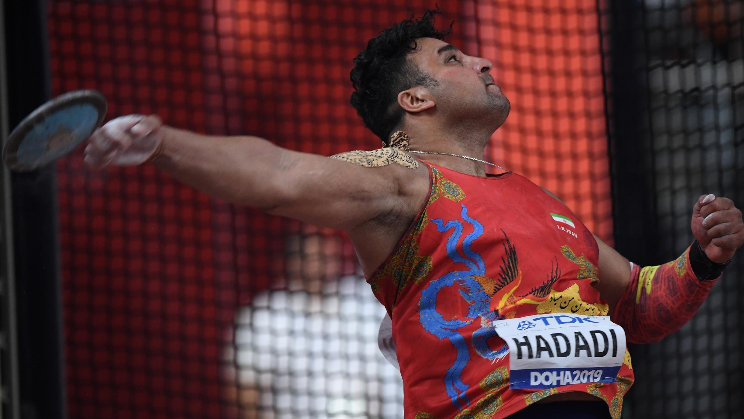 Iranian Olympic discus thrower, Hadadi, Battling coronavirus, Sports news, 2560x1440 HD Desktop