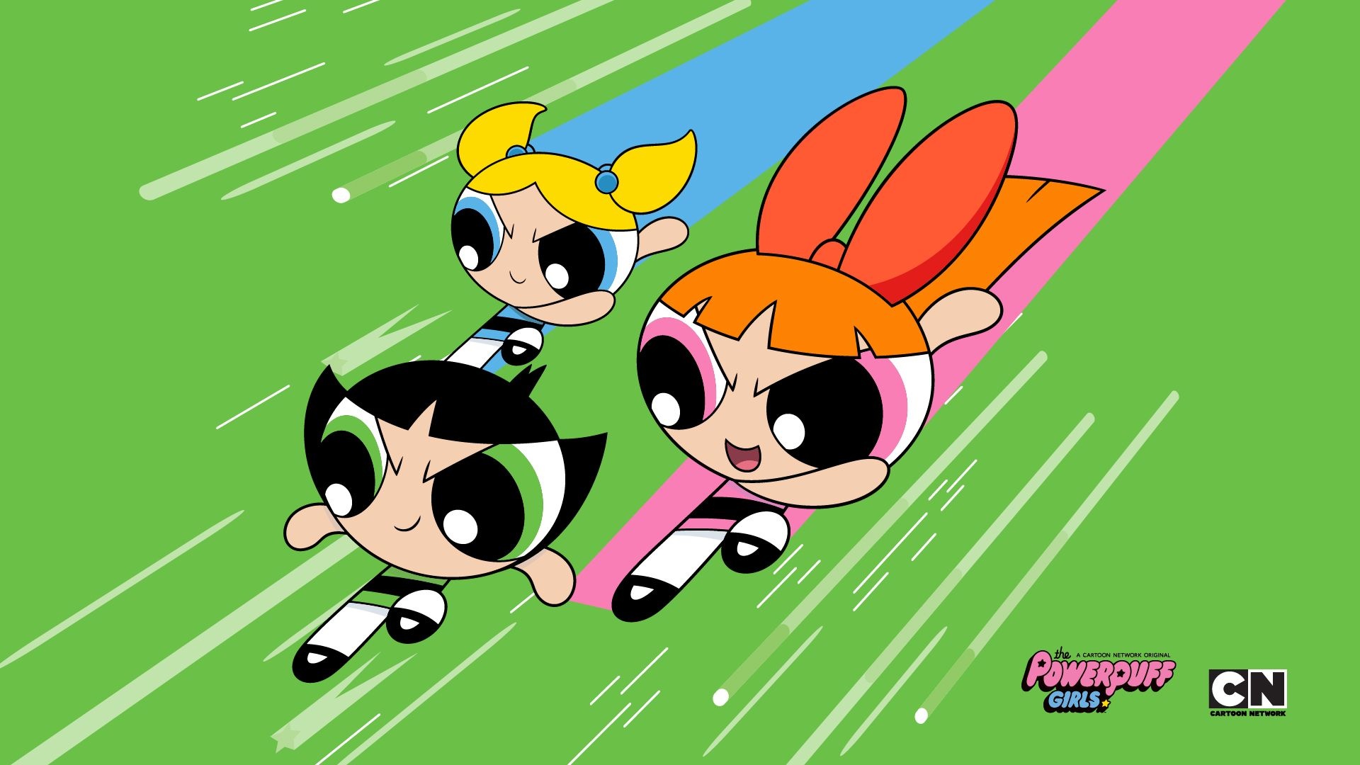 Blossom, Buttercup, Bubbles, The Powerpuff Girls, Full HD Desktop wallpaper