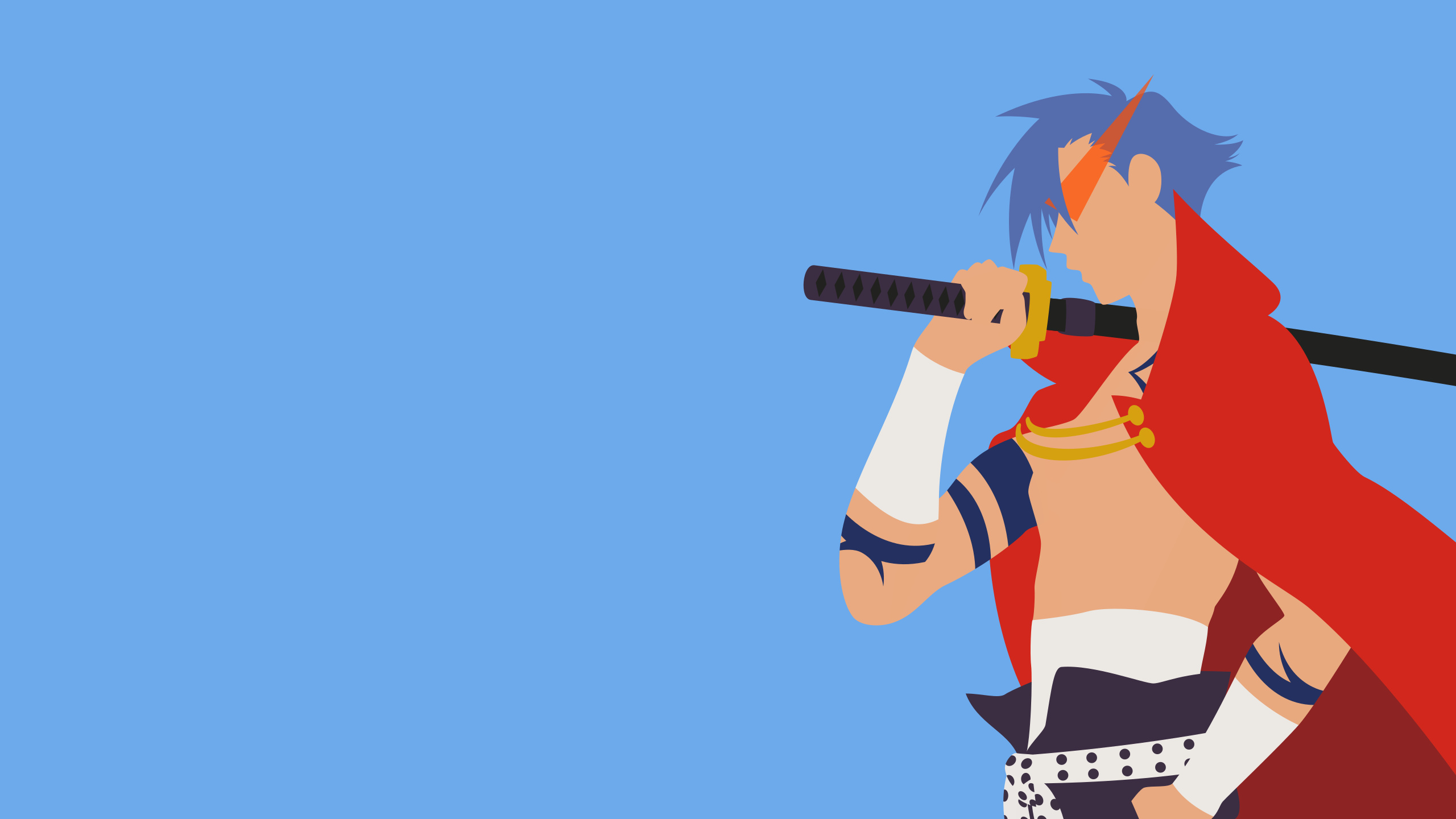 Kamina, Tengen Toppa Gurren Lagann, HD wallpaper, Background image, 2560x1440 HD Desktop