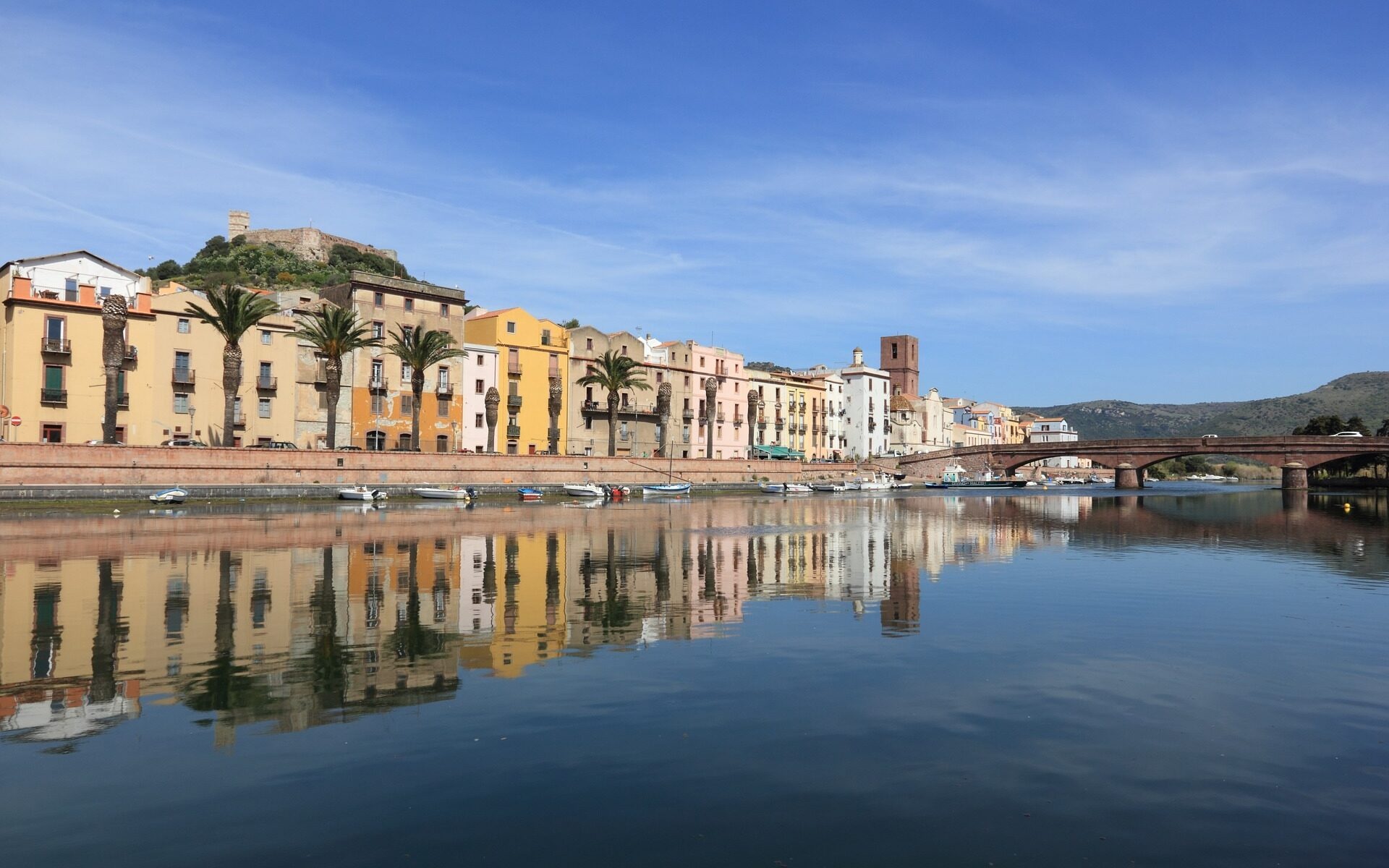 Bosa, Castle on the hill, Malaspina family, Sardinian charm, 1920x1200 HD Desktop