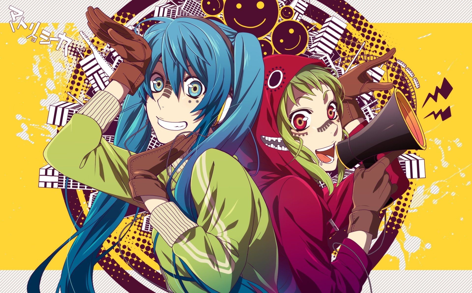 GUMI and Hatsune Miku, GUMI Wallpaper, 1920x1200 HD Desktop