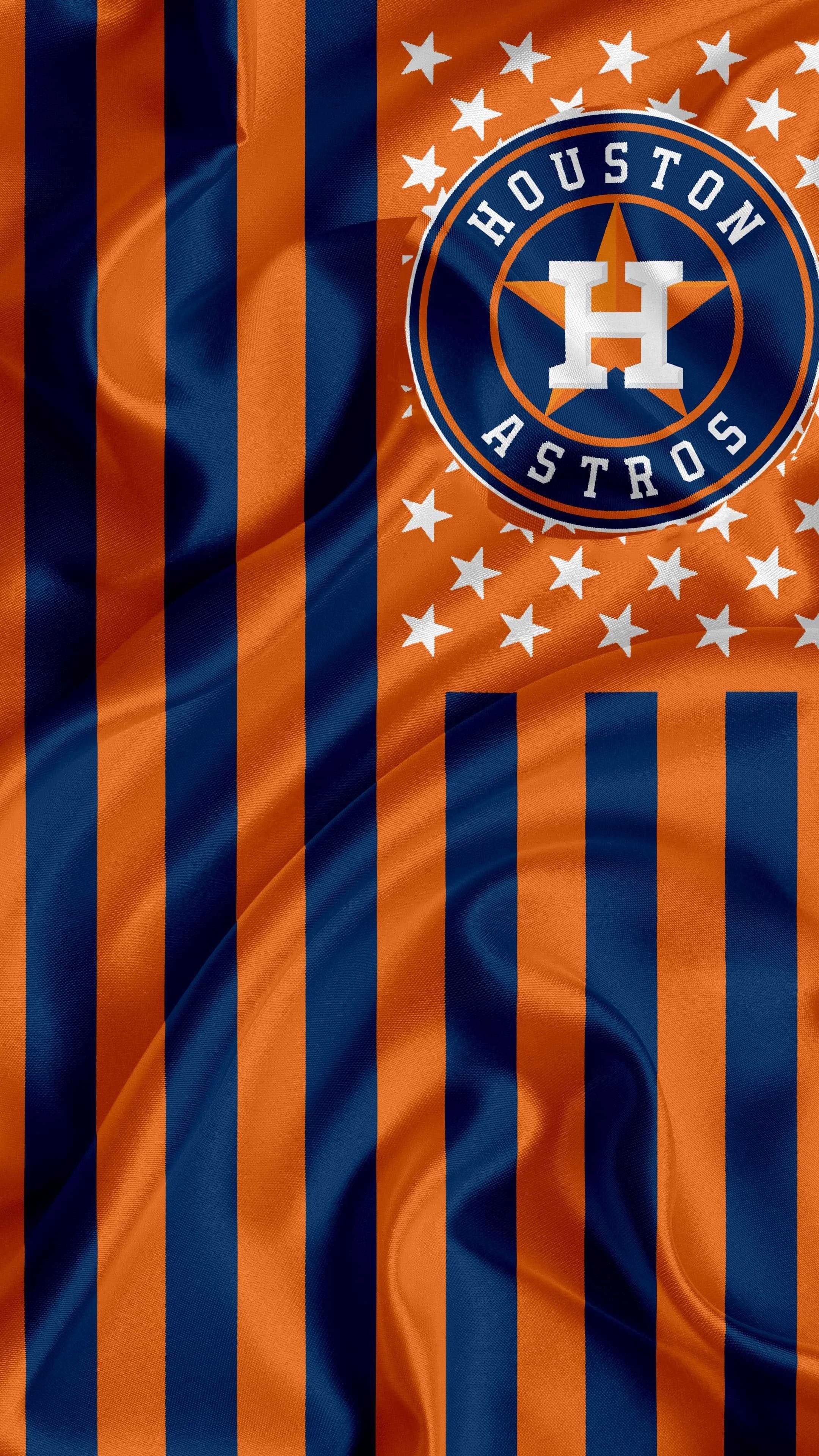 MLB wallpapers, Sports team, Astros logo, Major League Baseball, 2160x3840 4K Phone