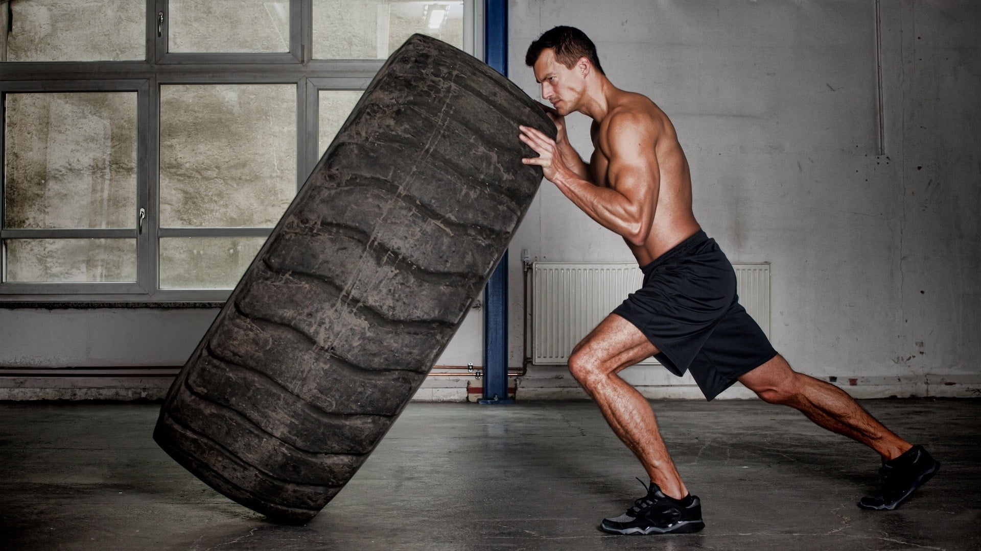 CrossFit, Vehicle Tire, Sport Men, 1920x1080 Full HD Desktop