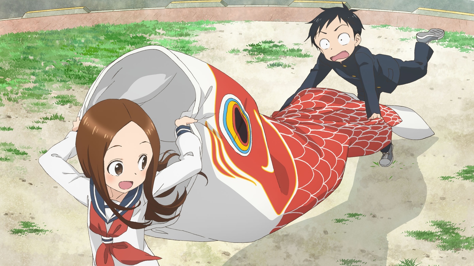 Teasing master takagi-san, TV fanart, Anime, 1920x1080 Full HD Desktop