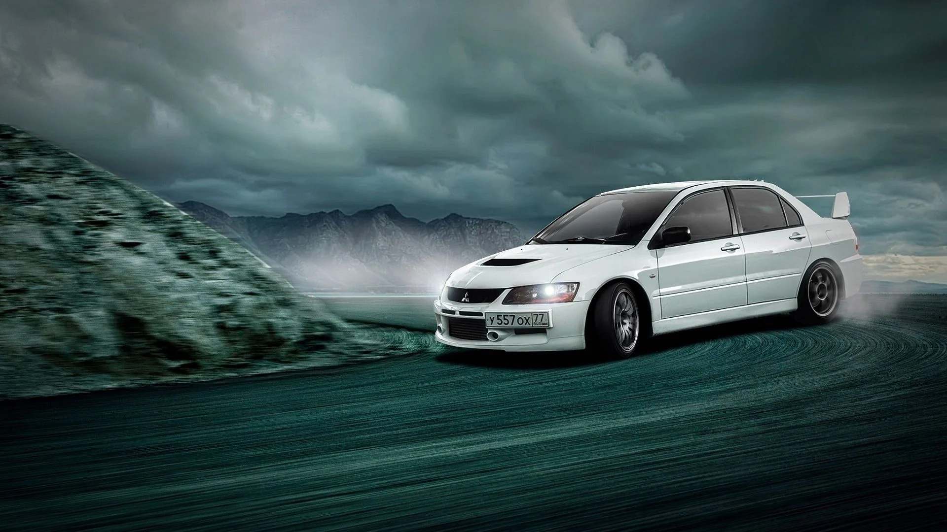 Lancer Evo 9, Powerful and stylish, 1920x1080 Full HD Desktop