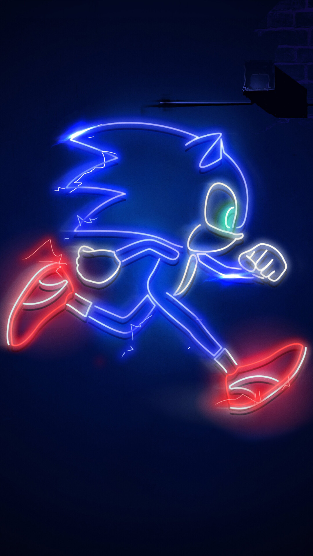 Sonic the Hedgehog, Glow in the Dark Wallpaper, 1080x1920 Full HD Phone