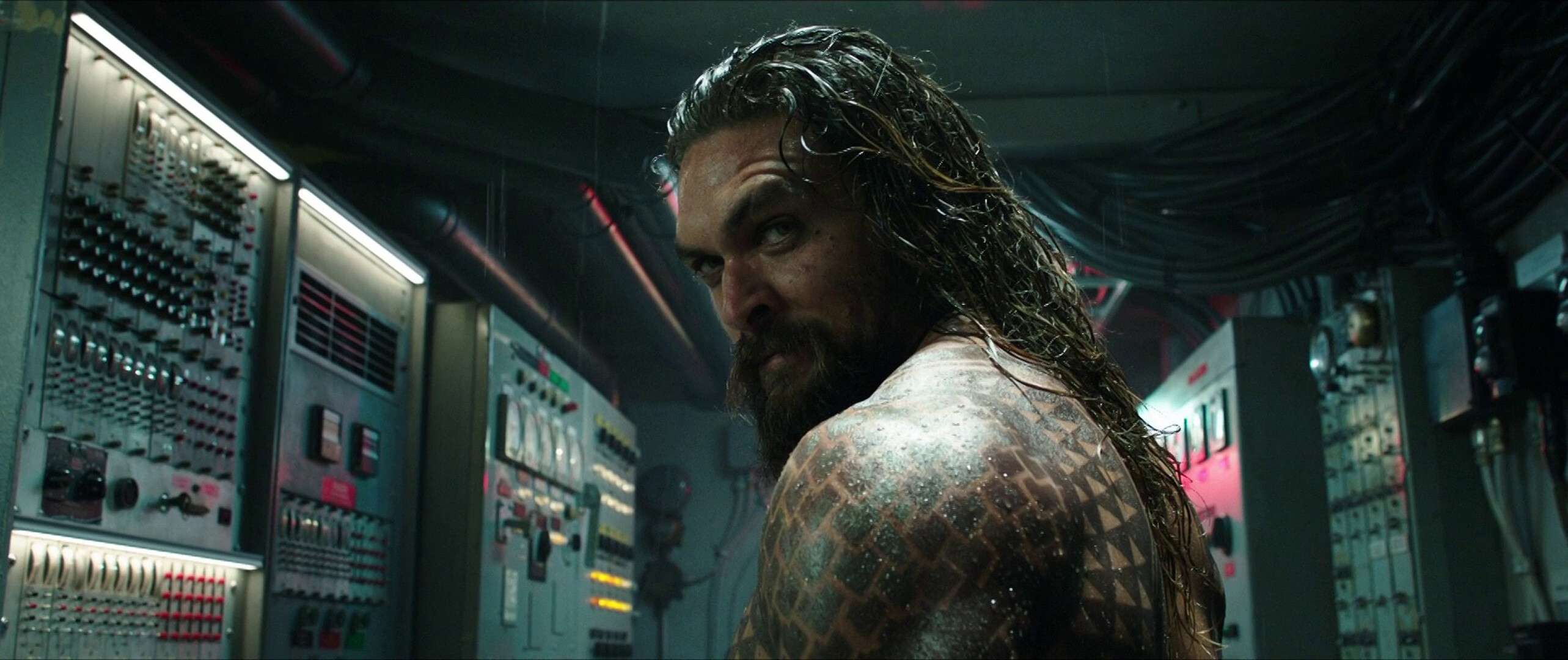 Aquaman, Jason Momoa, 1440p Resolution, 4K, 2570x1080 Dual Screen Desktop