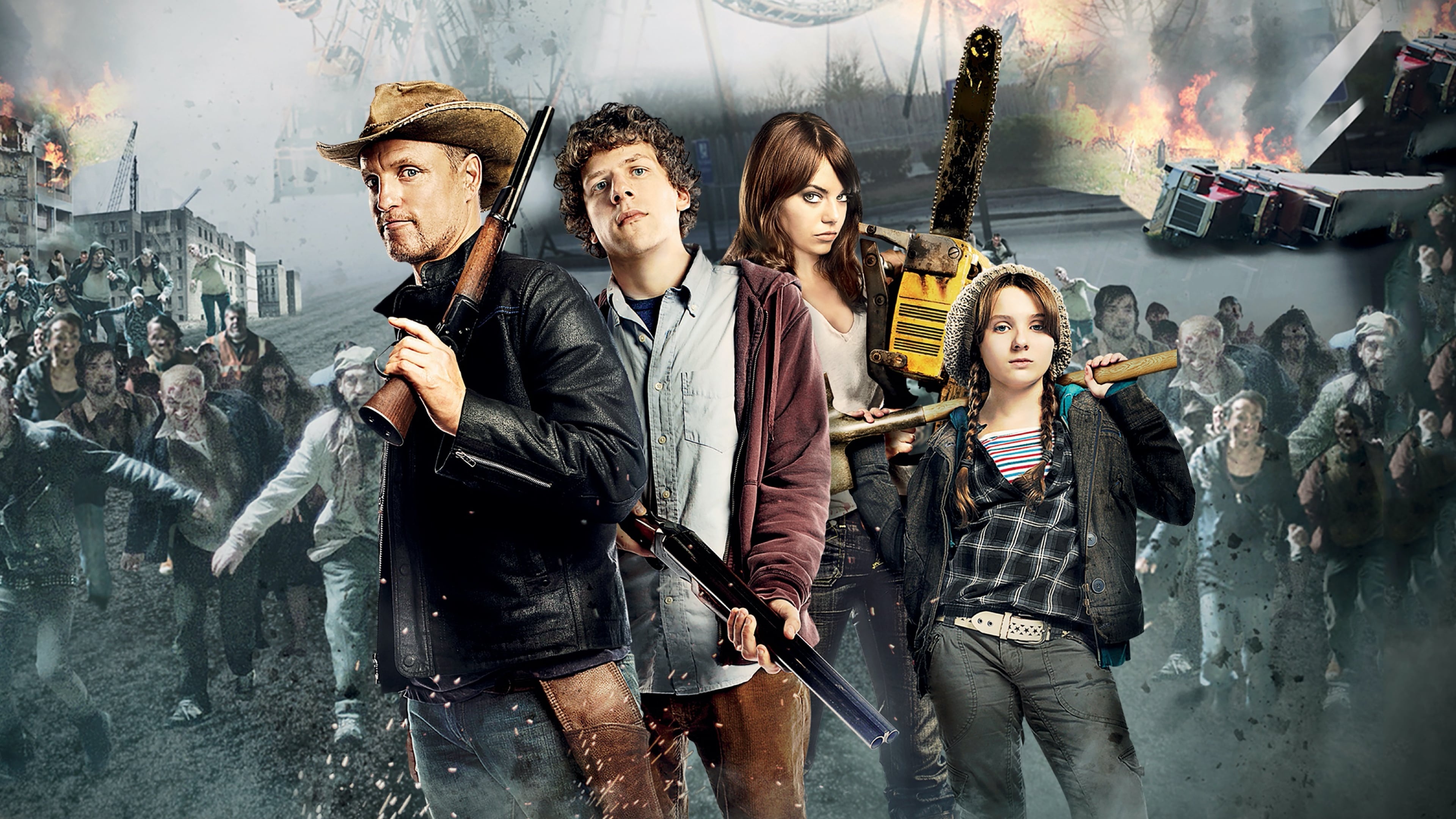 Zombieland, 2009 movie, Backdrop collection, Memorable quotes, 3840x2160 4K Desktop