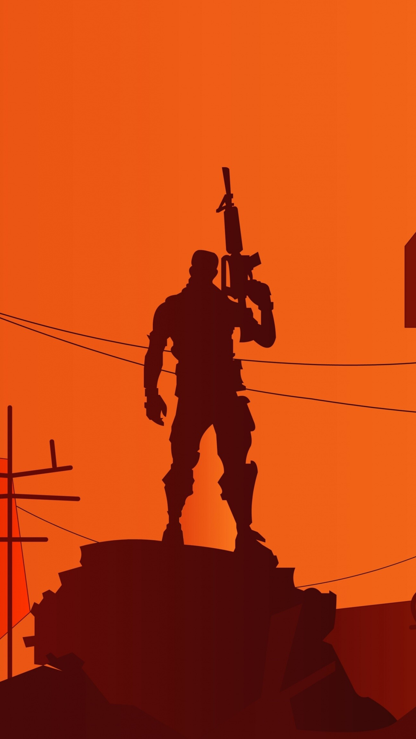 Fortnite Gaming, Widescreen desktop wallpaper, Ultrawide display, Dual monitor setup, 1440x2560 HD Phone