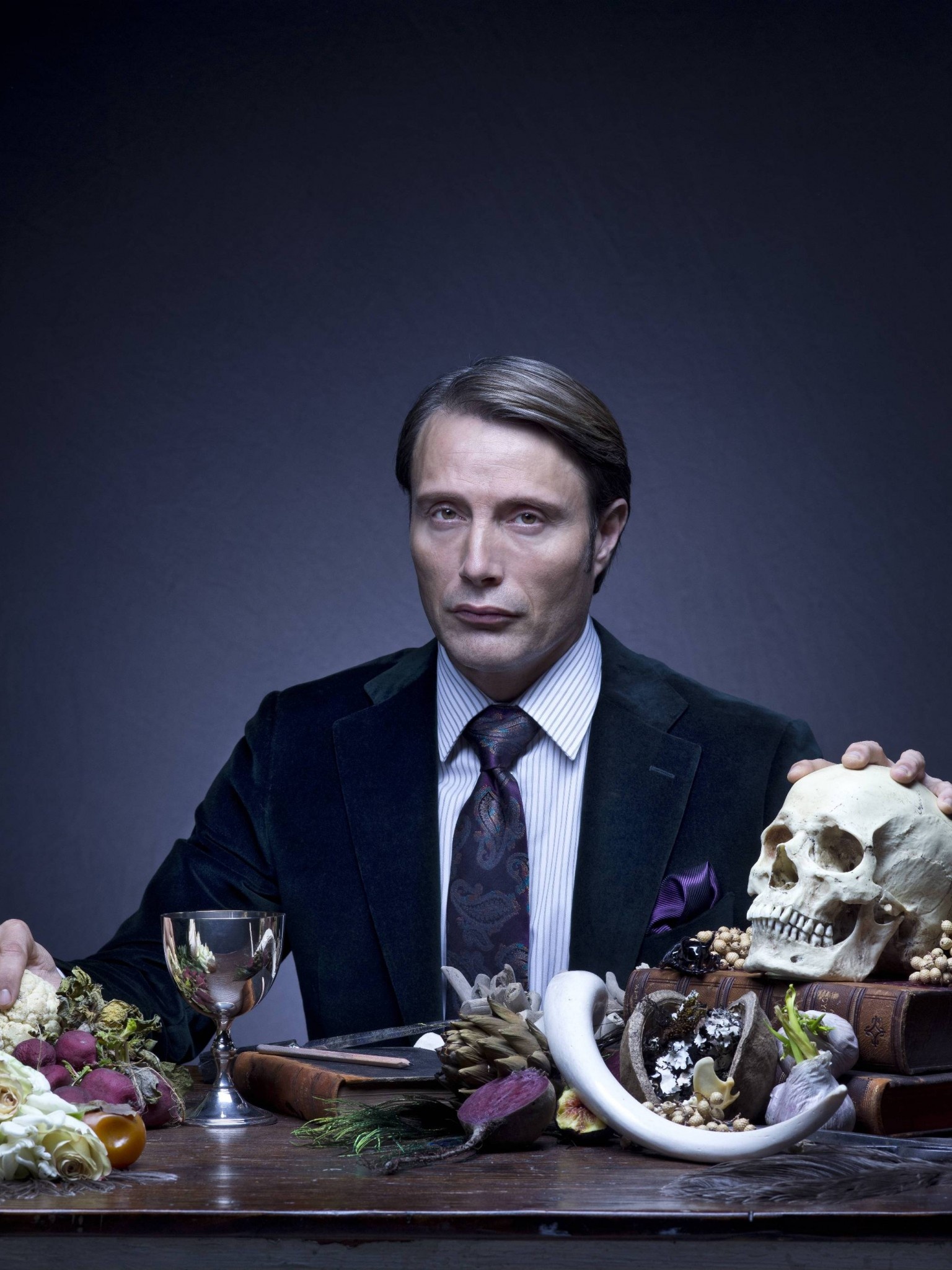 Mads Mikkelsen, Wallpaper, HD resolution, Dark, 1540x2050 HD Phone
