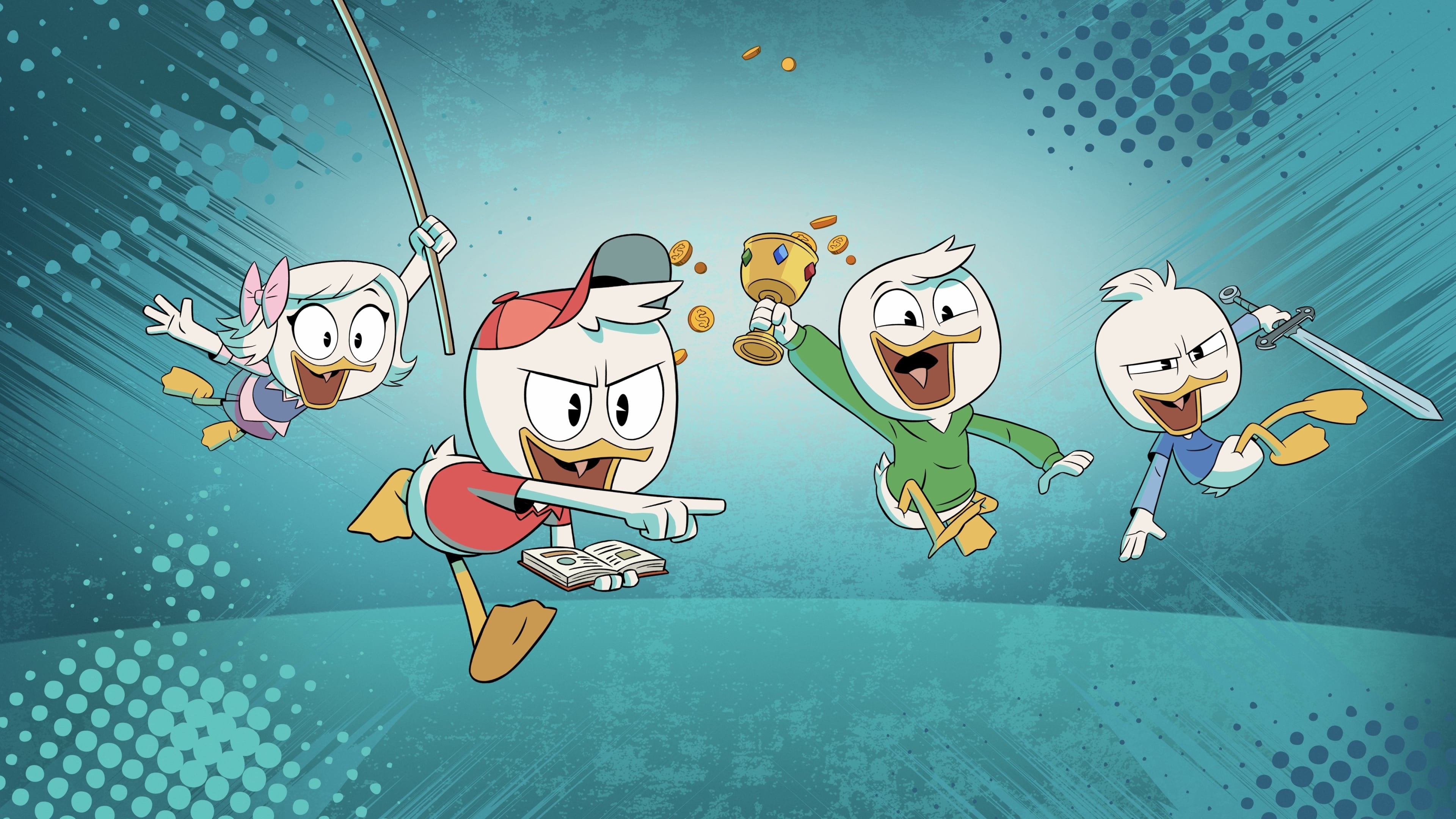 DuckTales Animation, TV series, Animated adventure, Duckburg, 3840x2160 4K Desktop