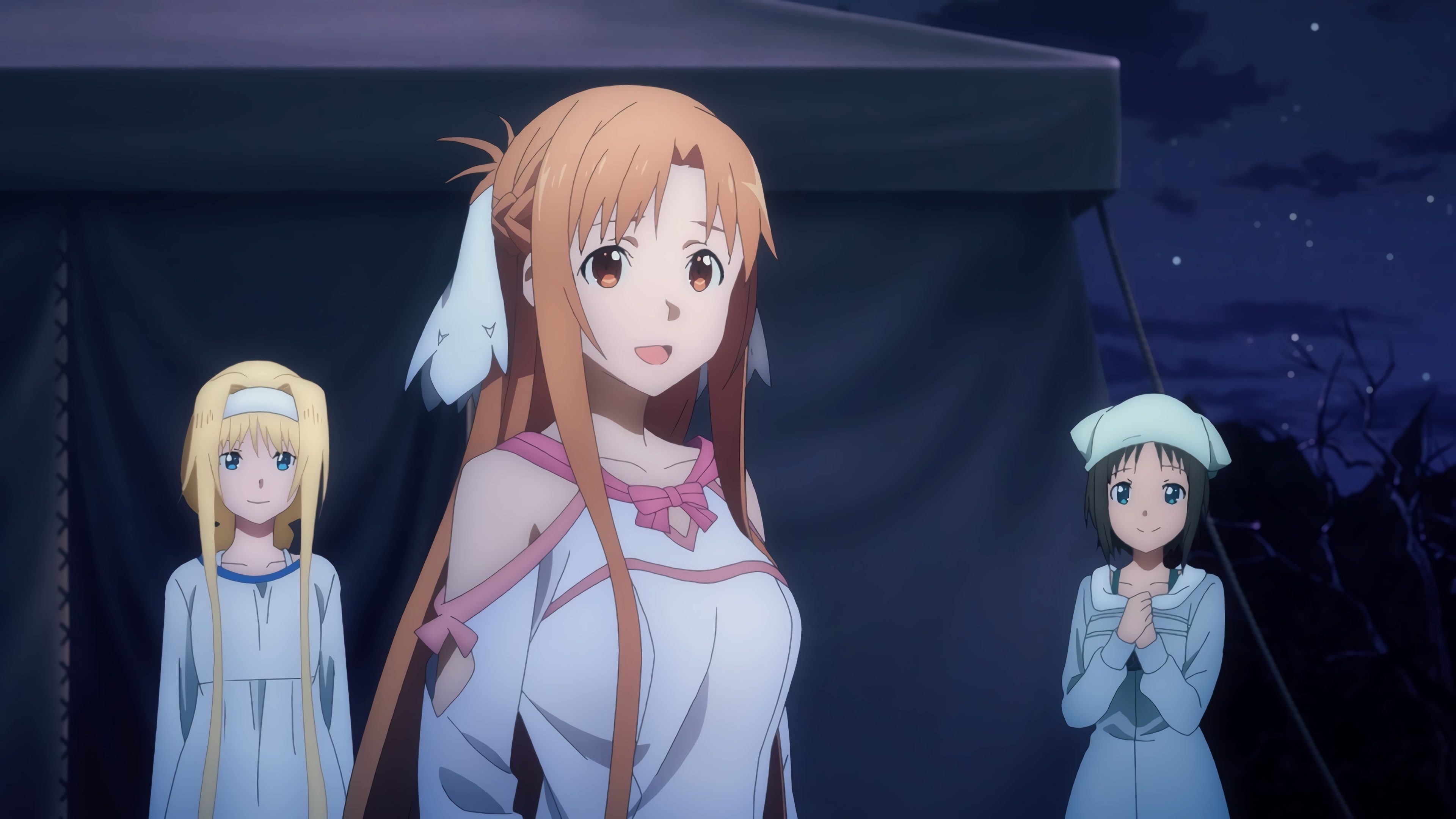 Sword Art Online, Asuna and Kirito, Anime couple, Virtual reality adventures, 3840x2160 4K Desktop