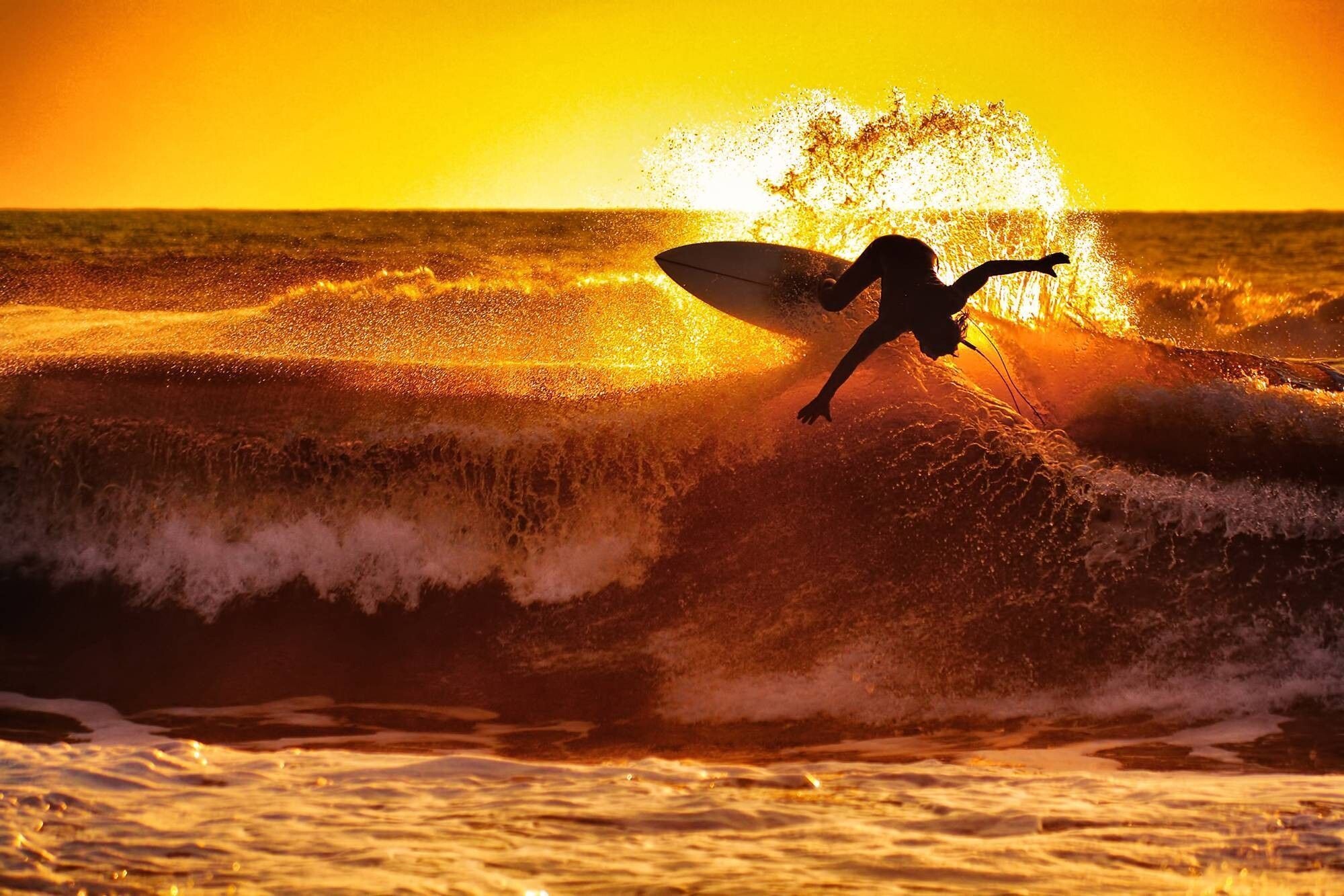Falling, Girl Surfing Wallpaper, 2000x1340 HD Desktop