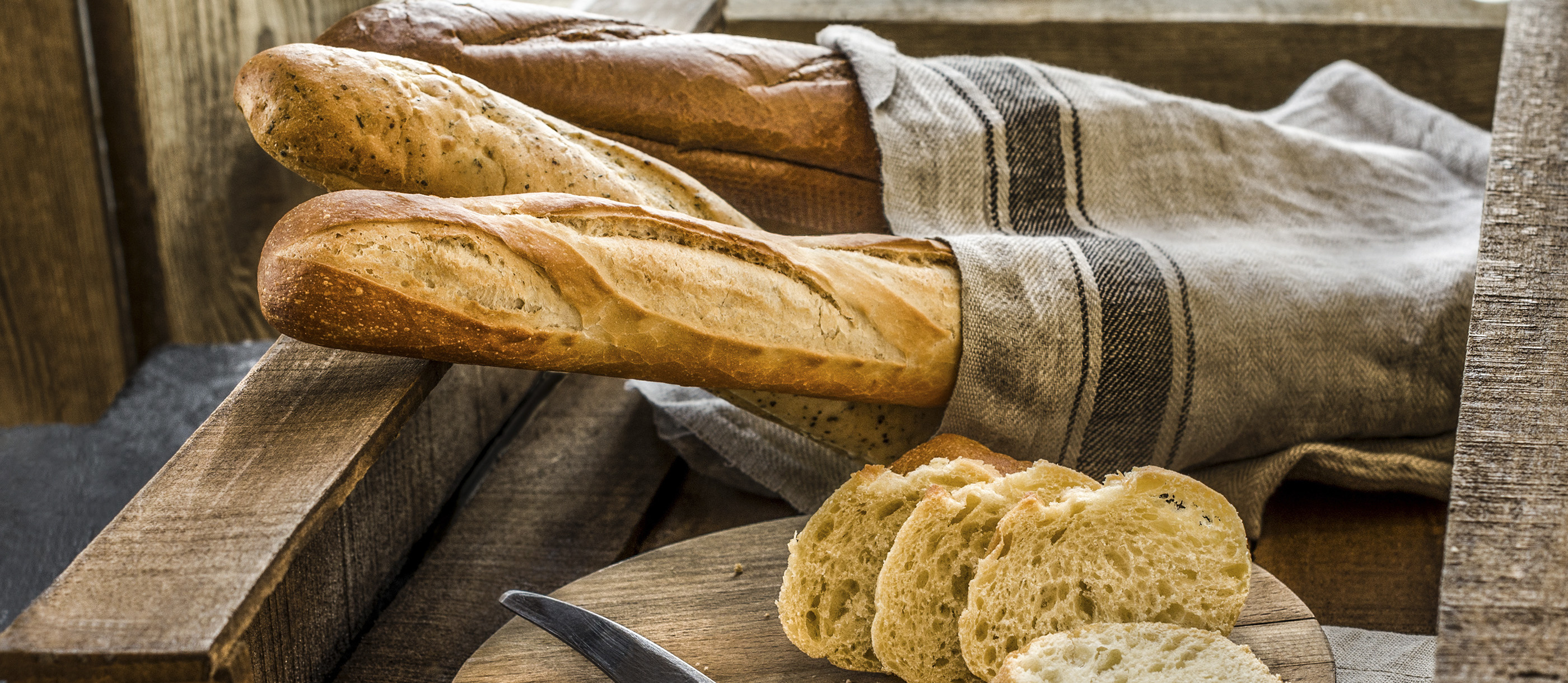 Baguette, Authentic taste, French cuisine, Culinary delight, 2800x1220 Dual Screen Desktop