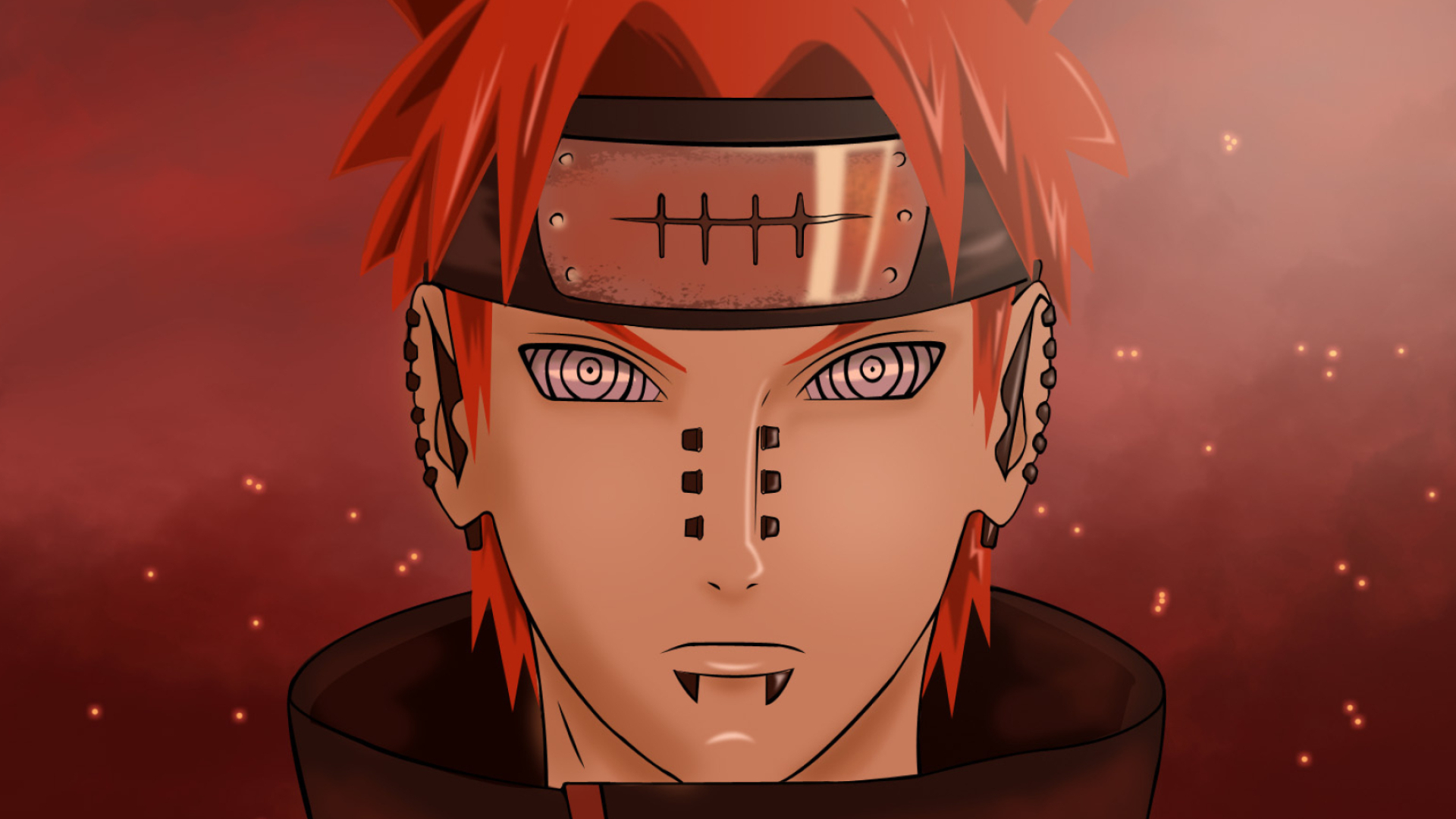 Deva Path Pain, Rinnegan, Crossed-out Amegakure headband, Full HD Desktop wallpaper
