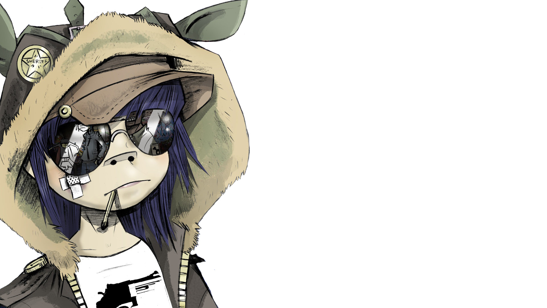 Noodle (Gorillaz), Android wallpaper, Artistic representation, Memorable visuals, 1920x1080 Full HD Desktop