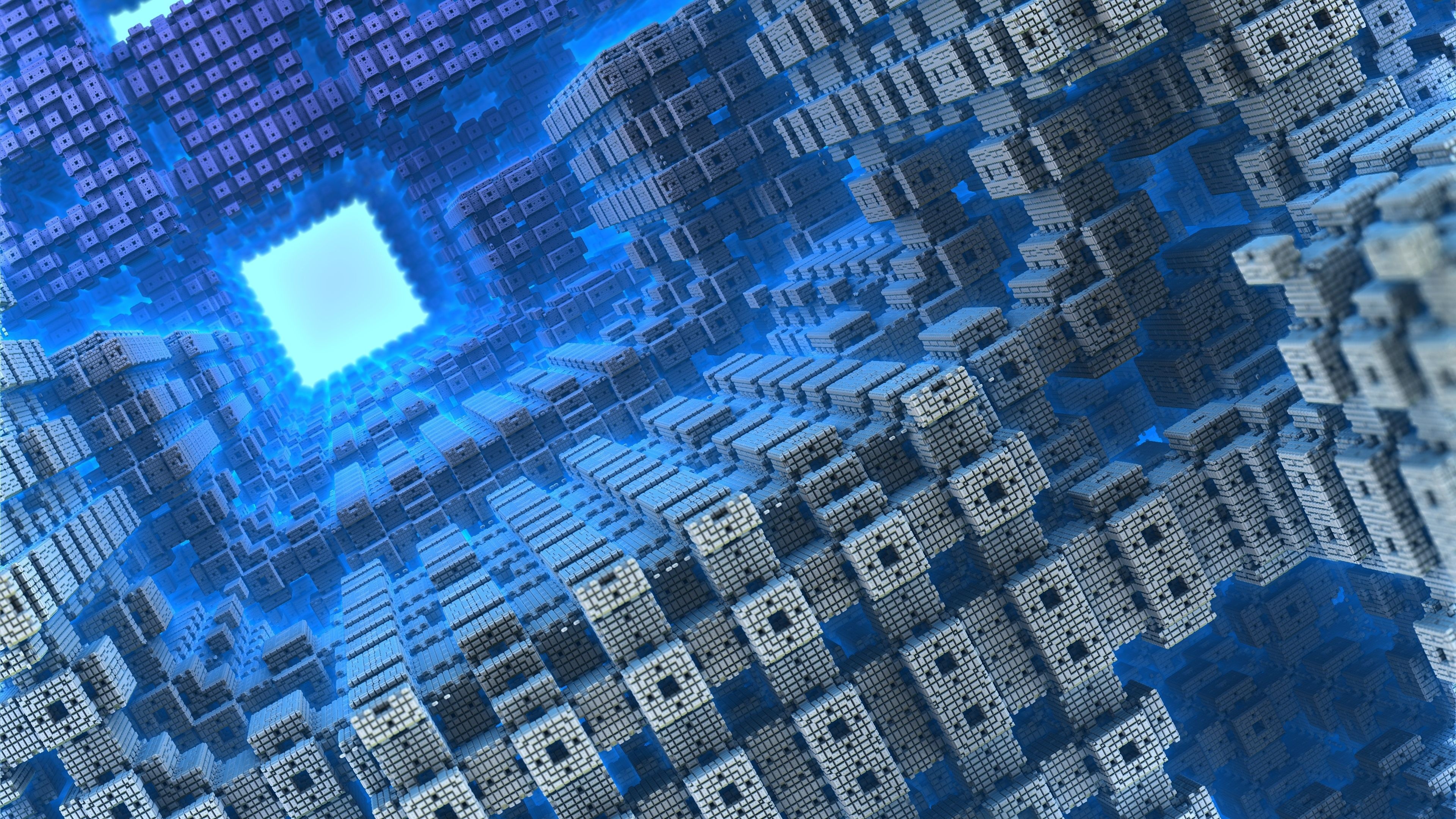 Cubes, Fractal Wallpaper, 3840x2160 4K Desktop