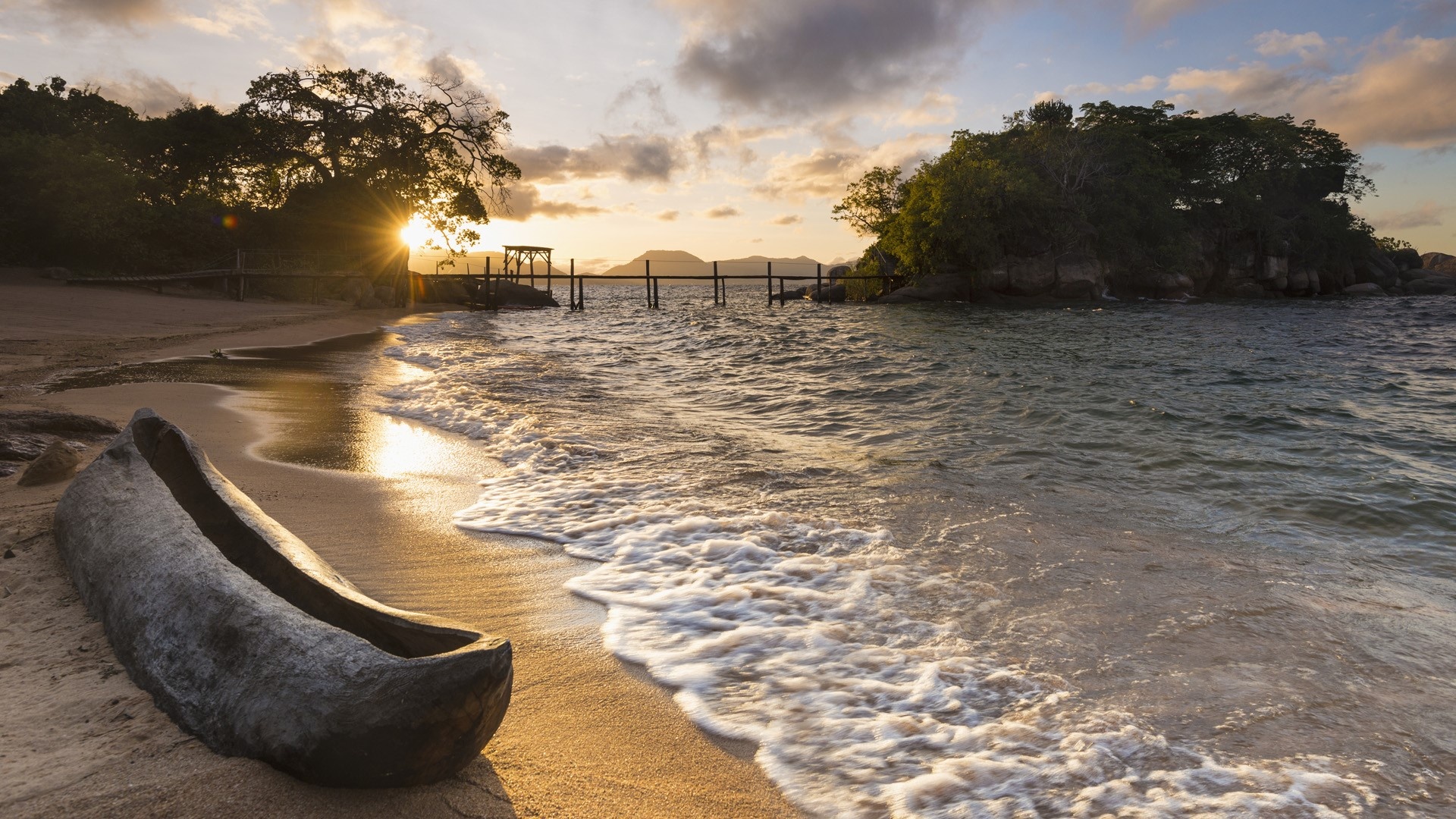 Lake Malawi, Travels, Mumbo Island, Makao Bora, 1920x1080 Full HD Desktop