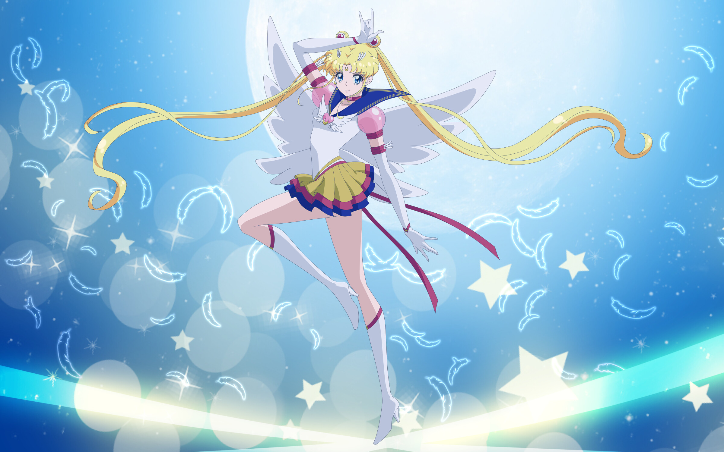 Sailor Moon Eternal Anime, Usagi Tsukino, Iconic heroine, High-definition wallpaper, 2400x1500 HD Desktop